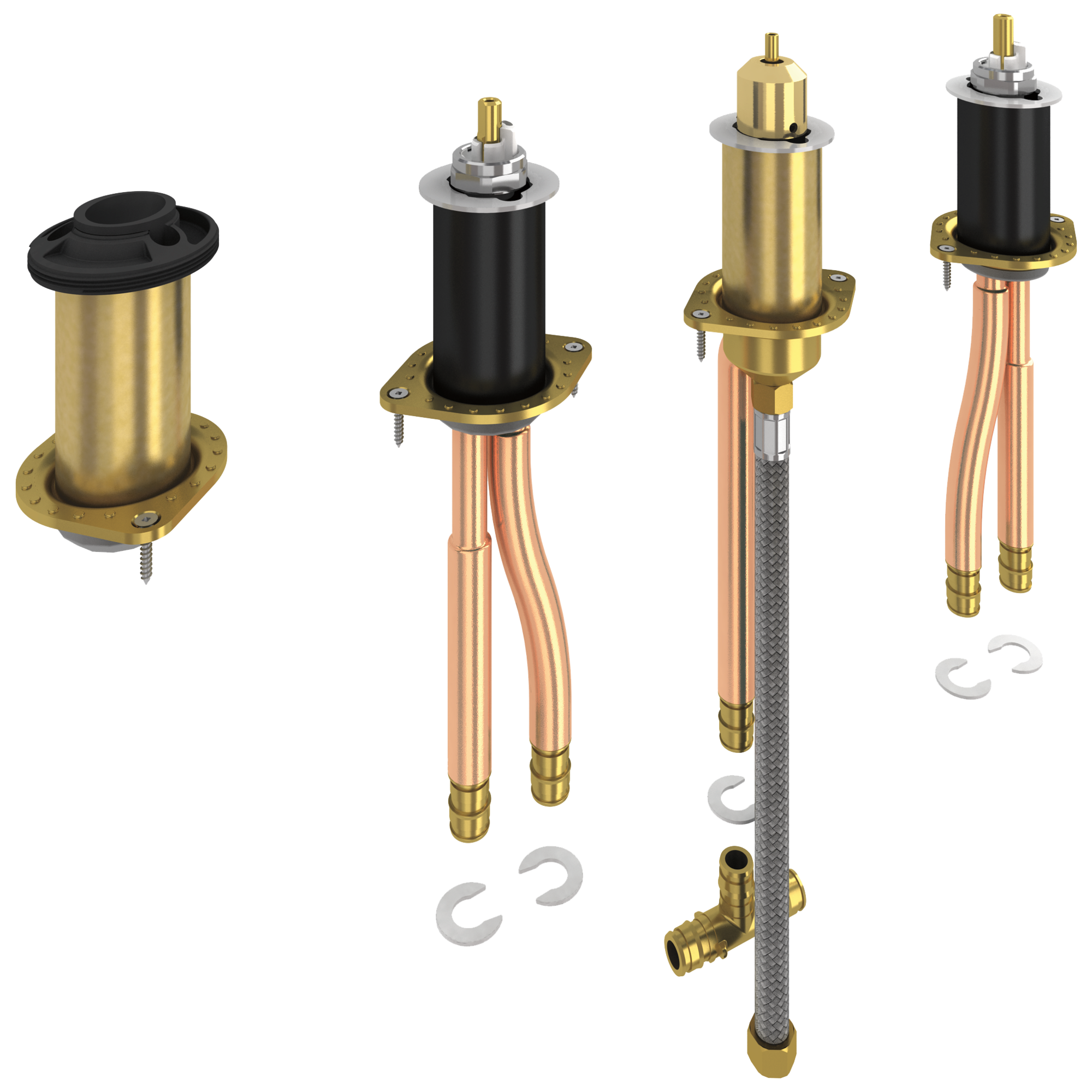 Delta R4707-MF Classic Brass 2-handle Deck-mount Roman Mid-arc Bathtub Faucet ( Valve Included )