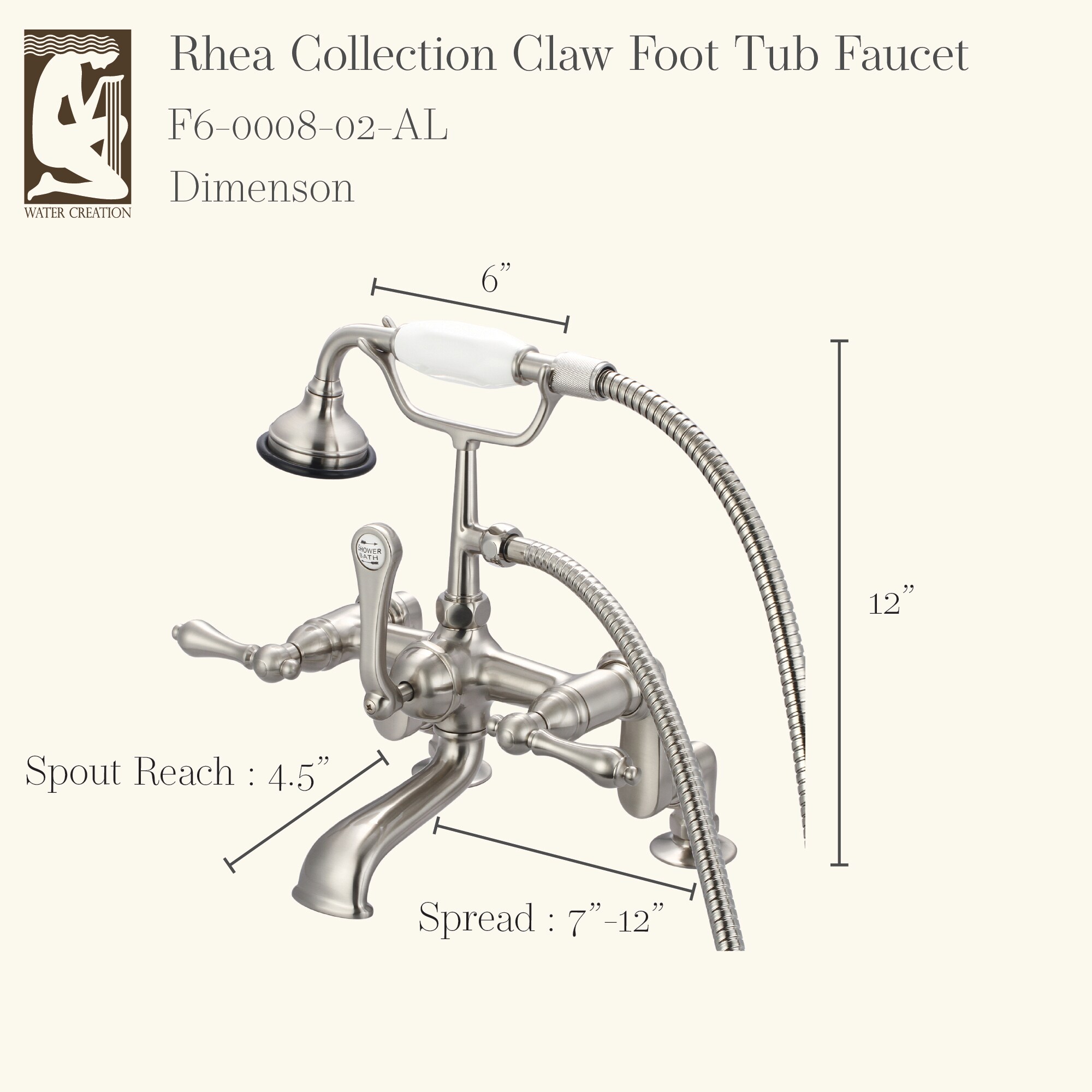 Water Creation F6-0008-02-AL Roman-Tub-Faucets - View #3