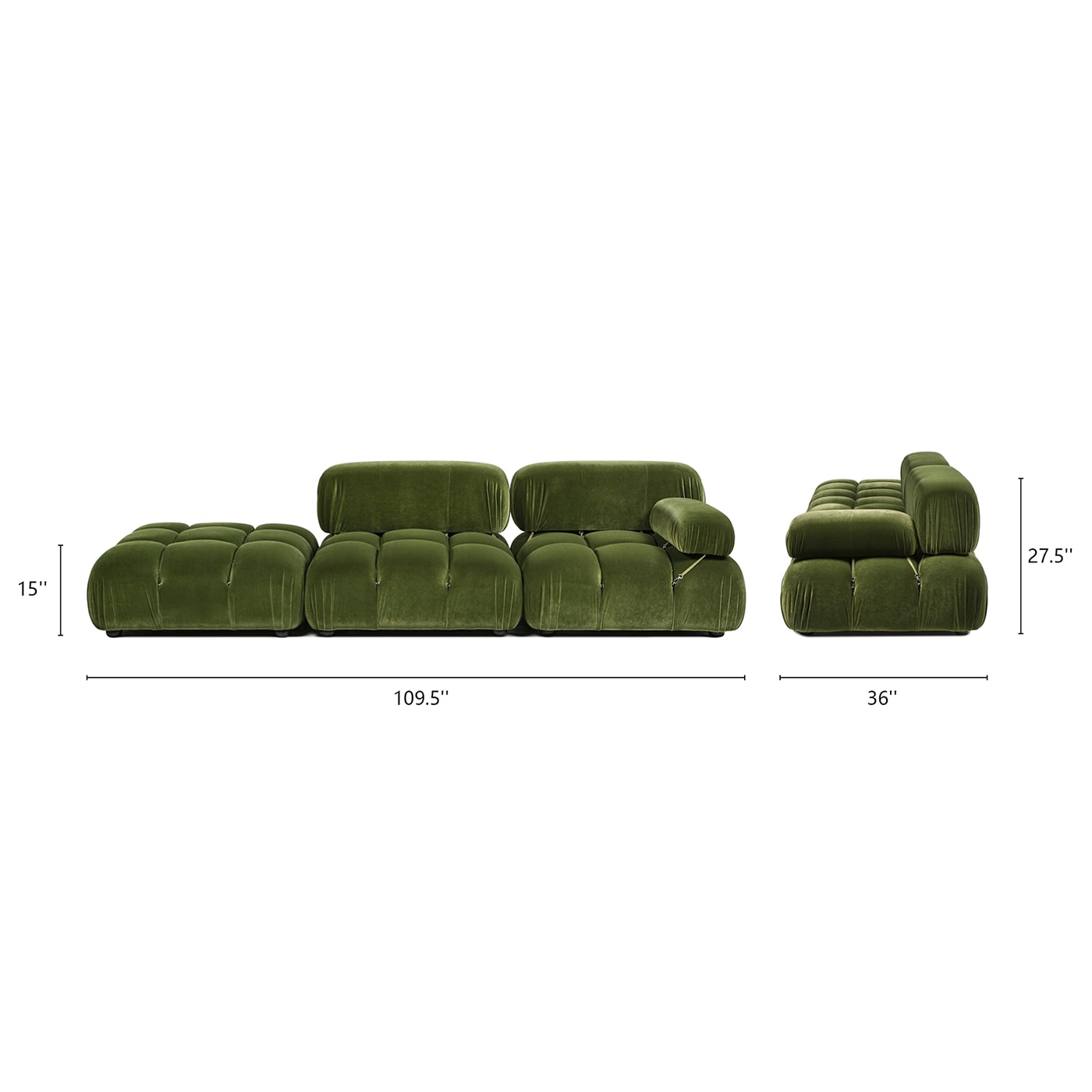 Jennifer Taylor Home LV036-62260 Sofas-Loveseats - View #4