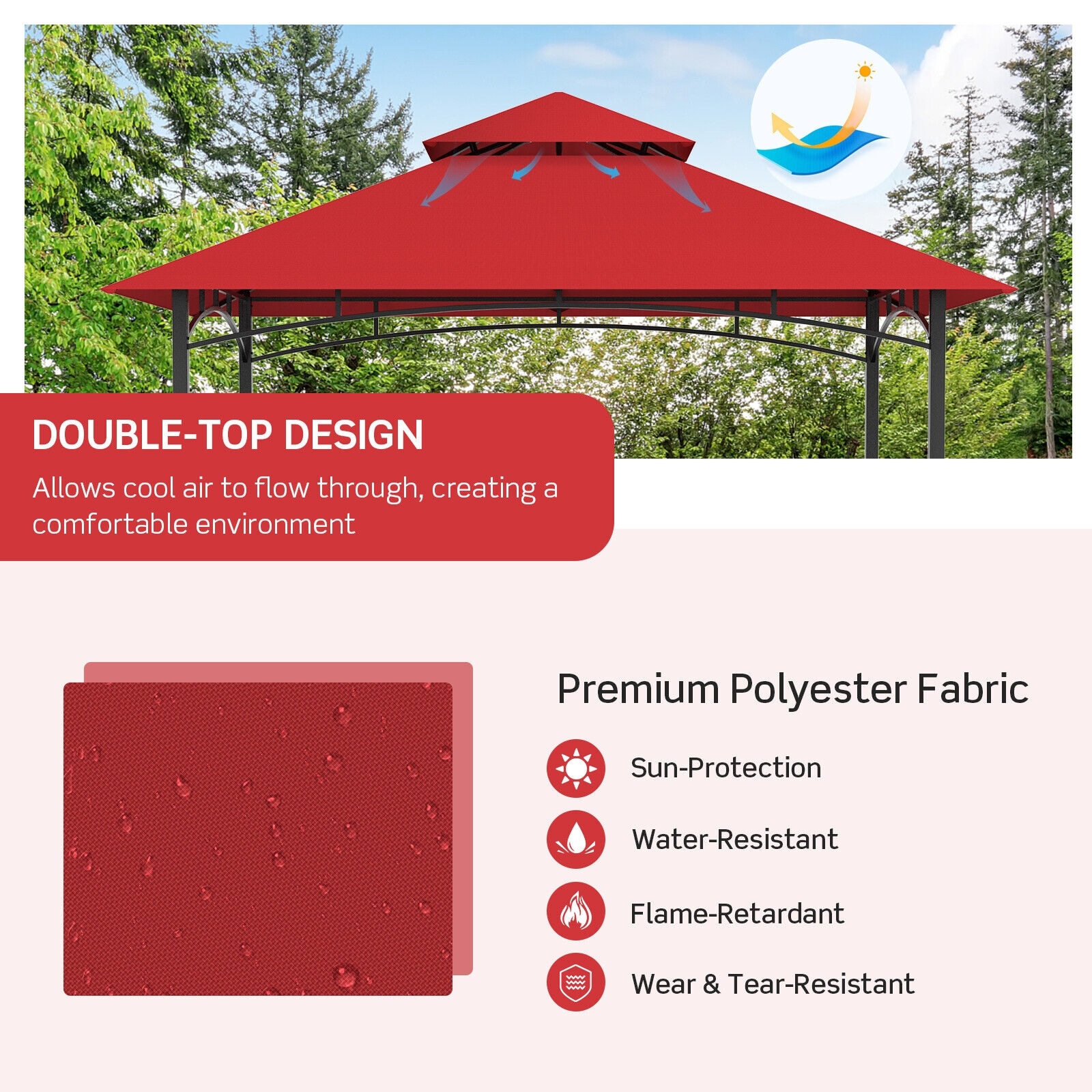 Ayelon CV3606WN Wood-Resin-Gazebos - View #4