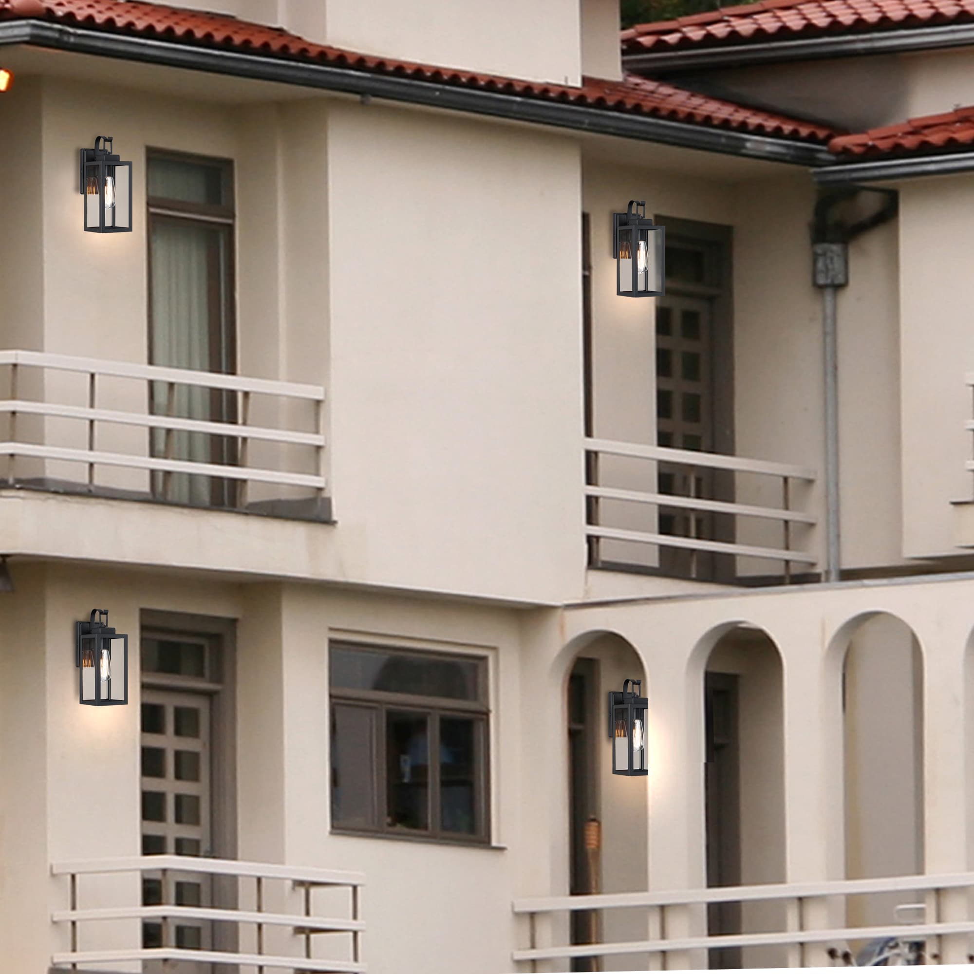 Hukoro 4FL12151-BK Outdoor-Wall-Lighting - View #9