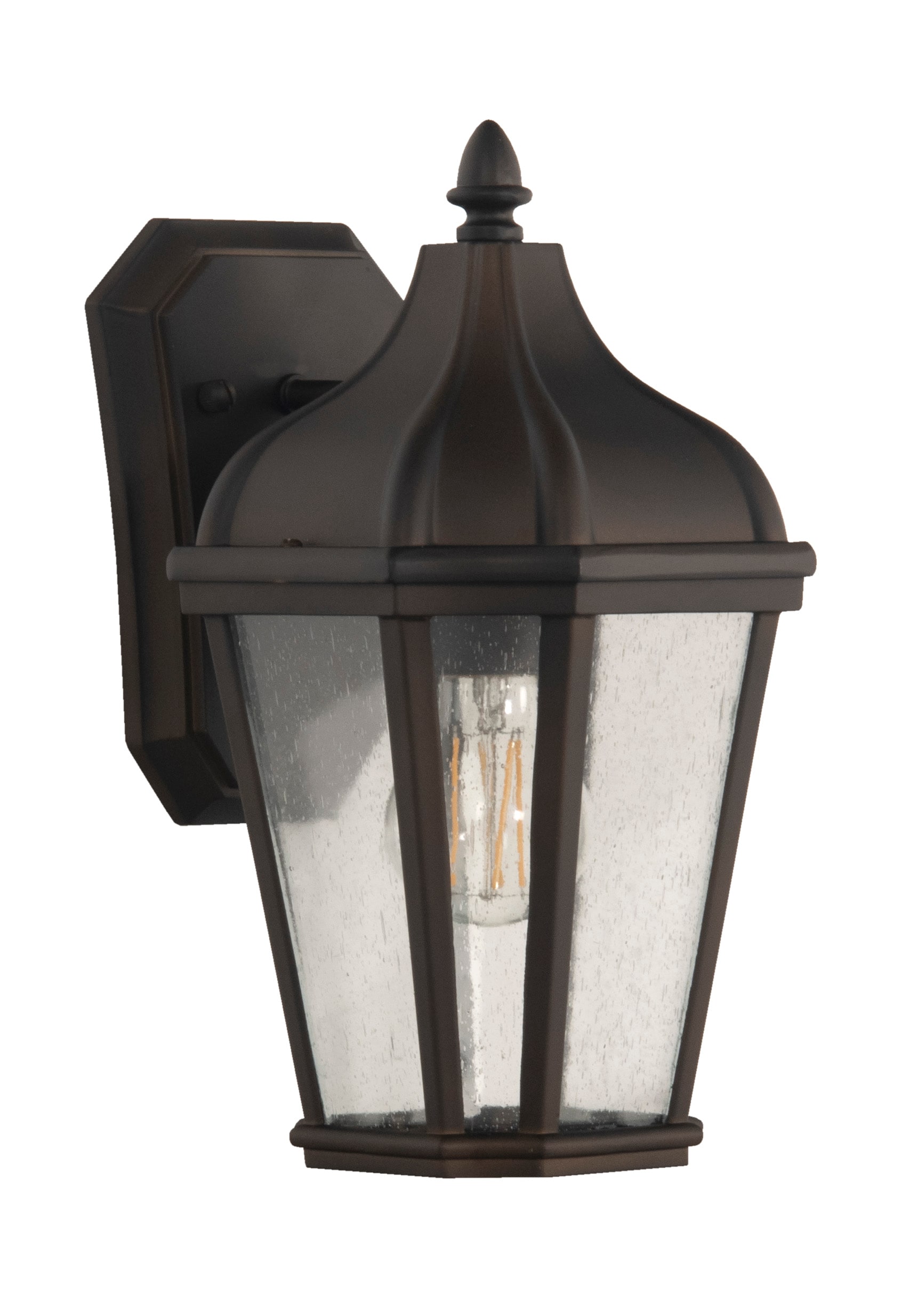 Craftmade ZA3004-DC Briarwick 1 -Light 12-in H Black Hardwired Outdoor Wall Light