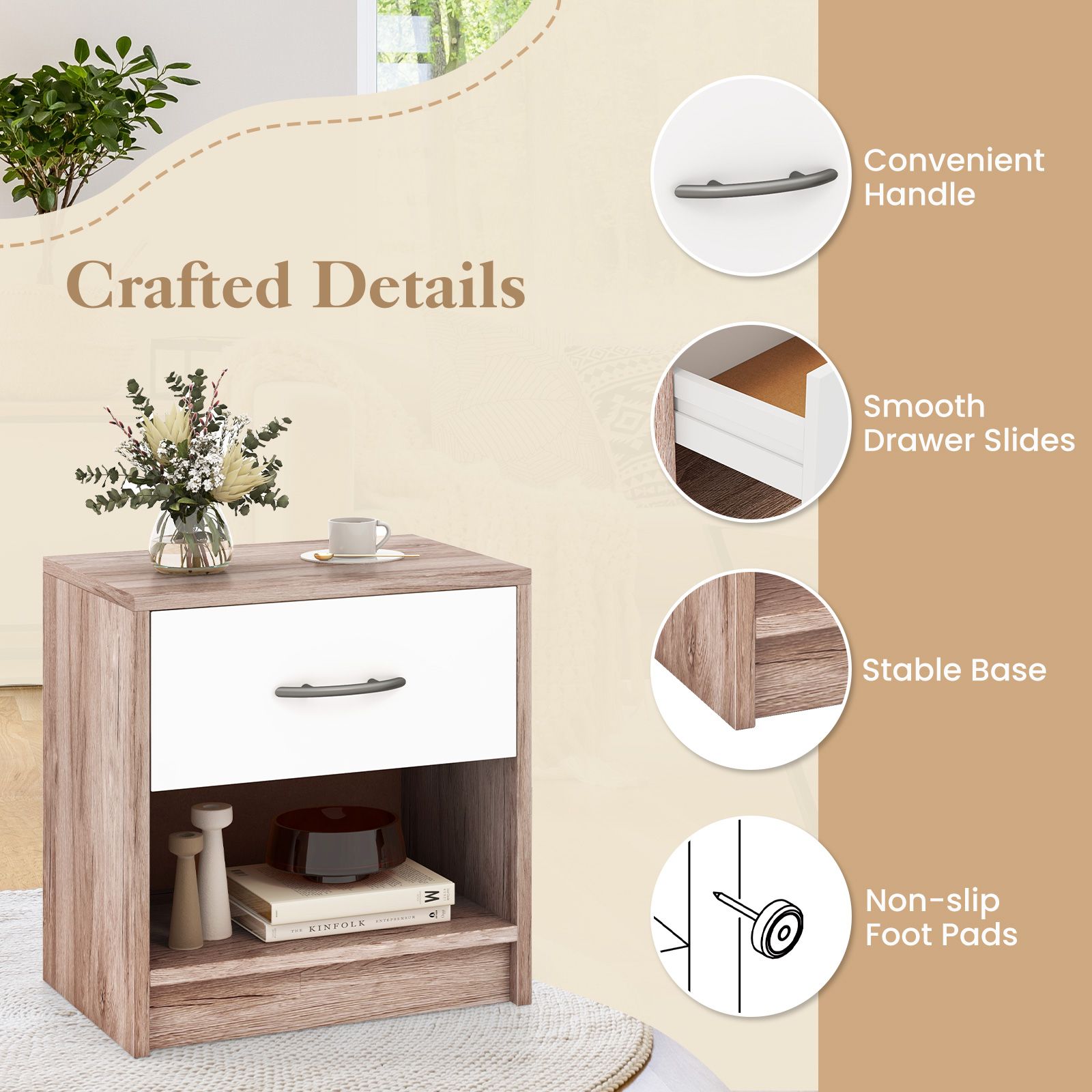 JUSHUA WSY-7H63ZG nightstands - View #6
