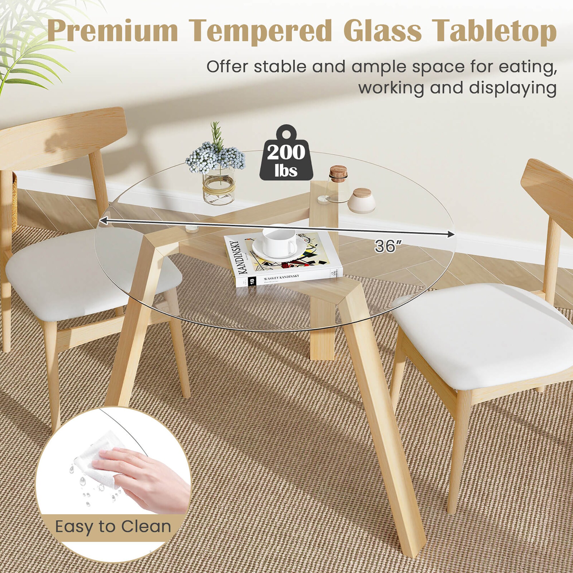 Costway HCST03056 Dining-Tables - View #4
