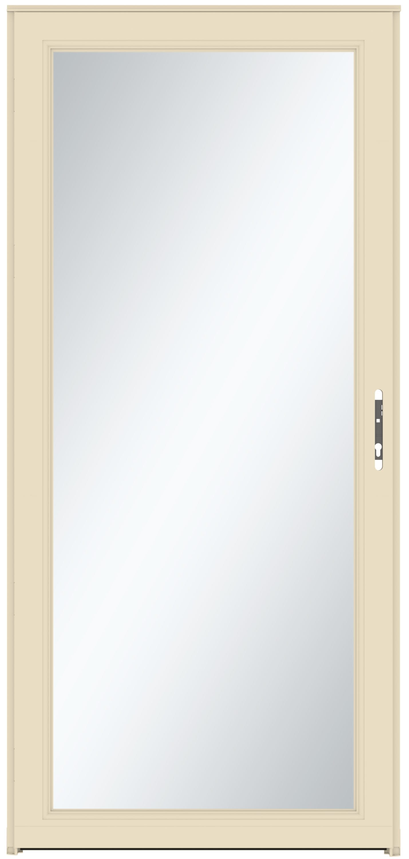 Signature Selection 36-in x 81-in Almond Full-view Interchangeable Screen Aluminum Storm Door in Off-White | - LARSON 14904082