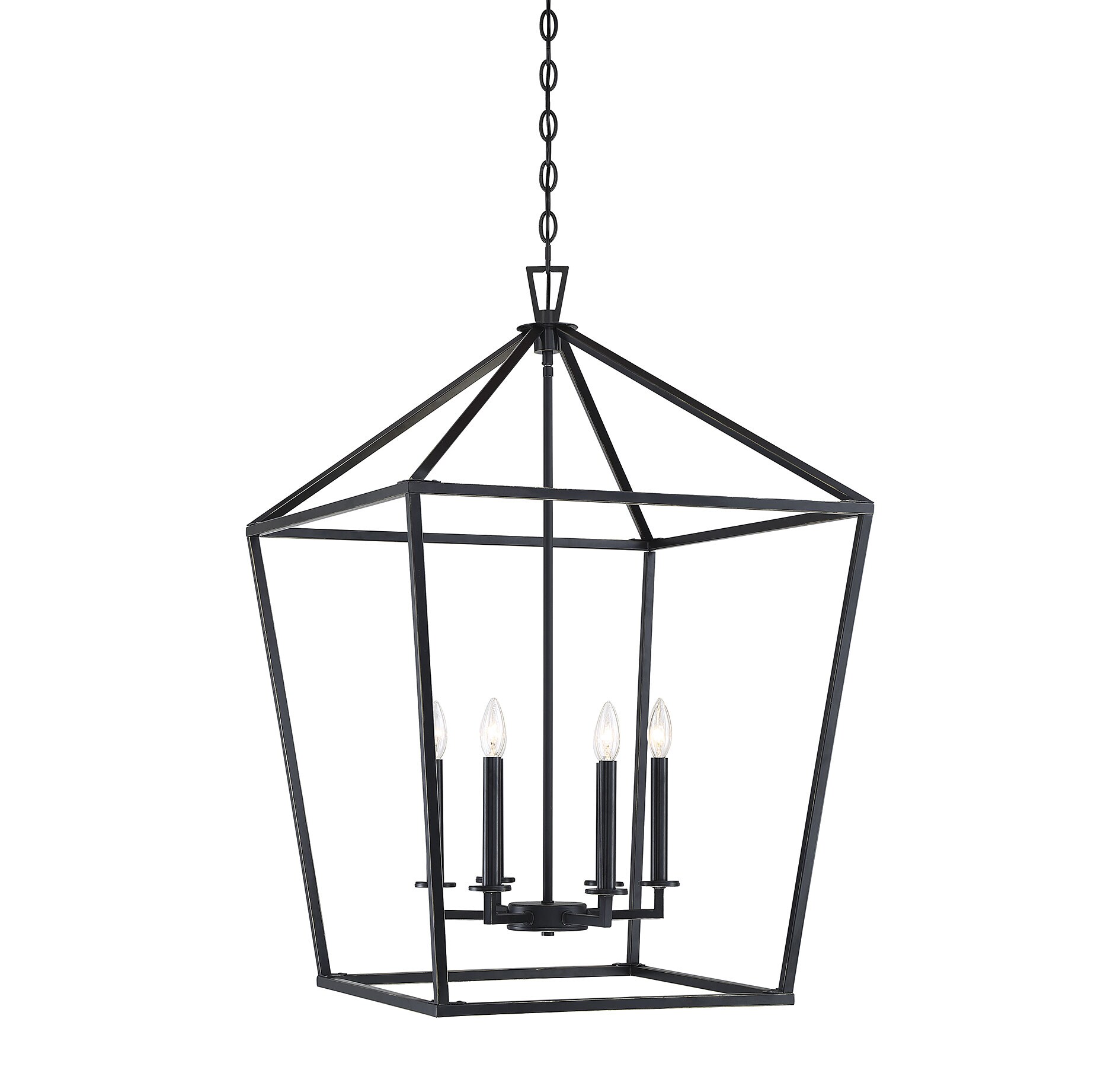 Savoy House Essentials 3-322-6-44 Townsend 6 -Light Classic Bronze Transitional Geometric Large Hanging Pendant light