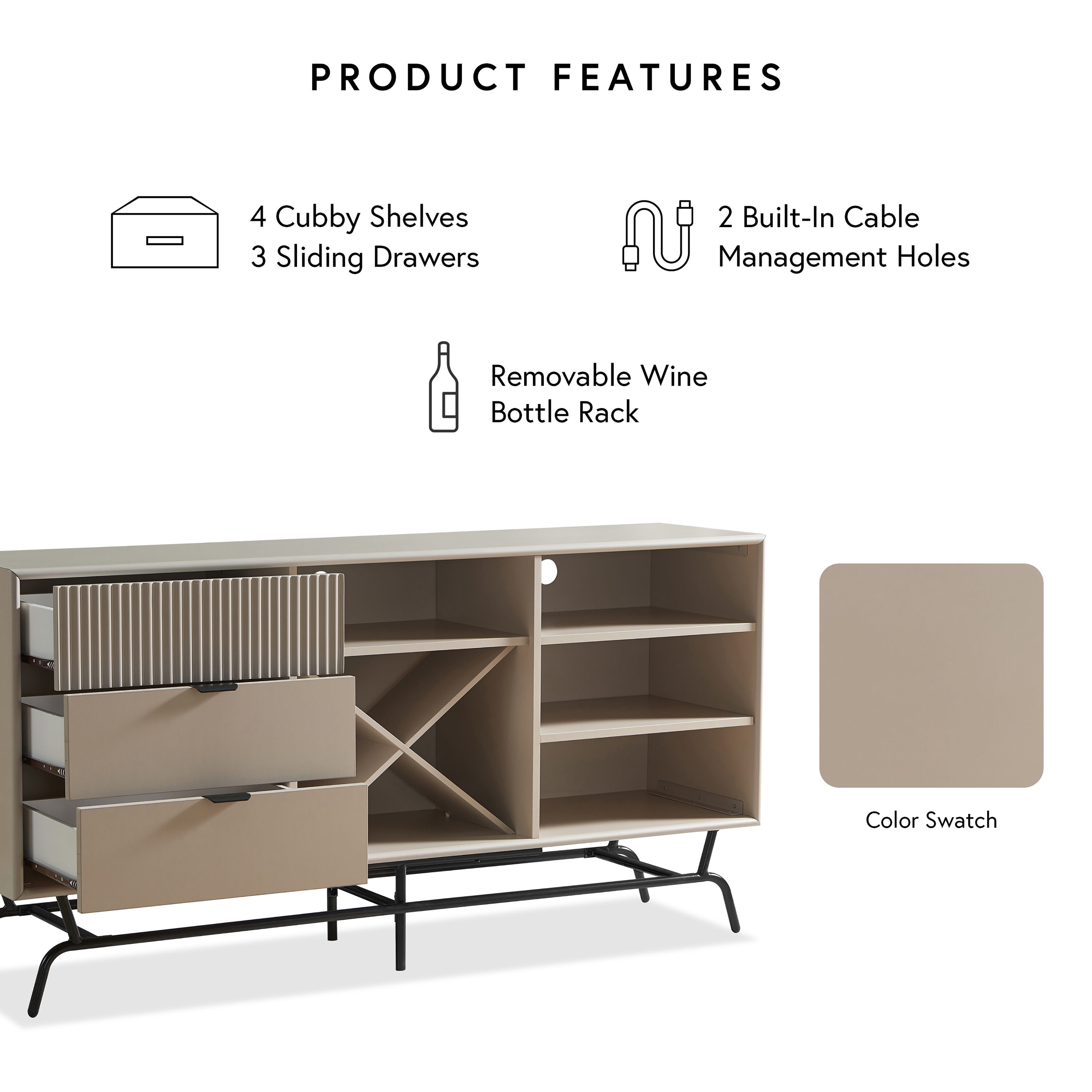 Furniture of America IDI-223135 Tv-Stands - View #8