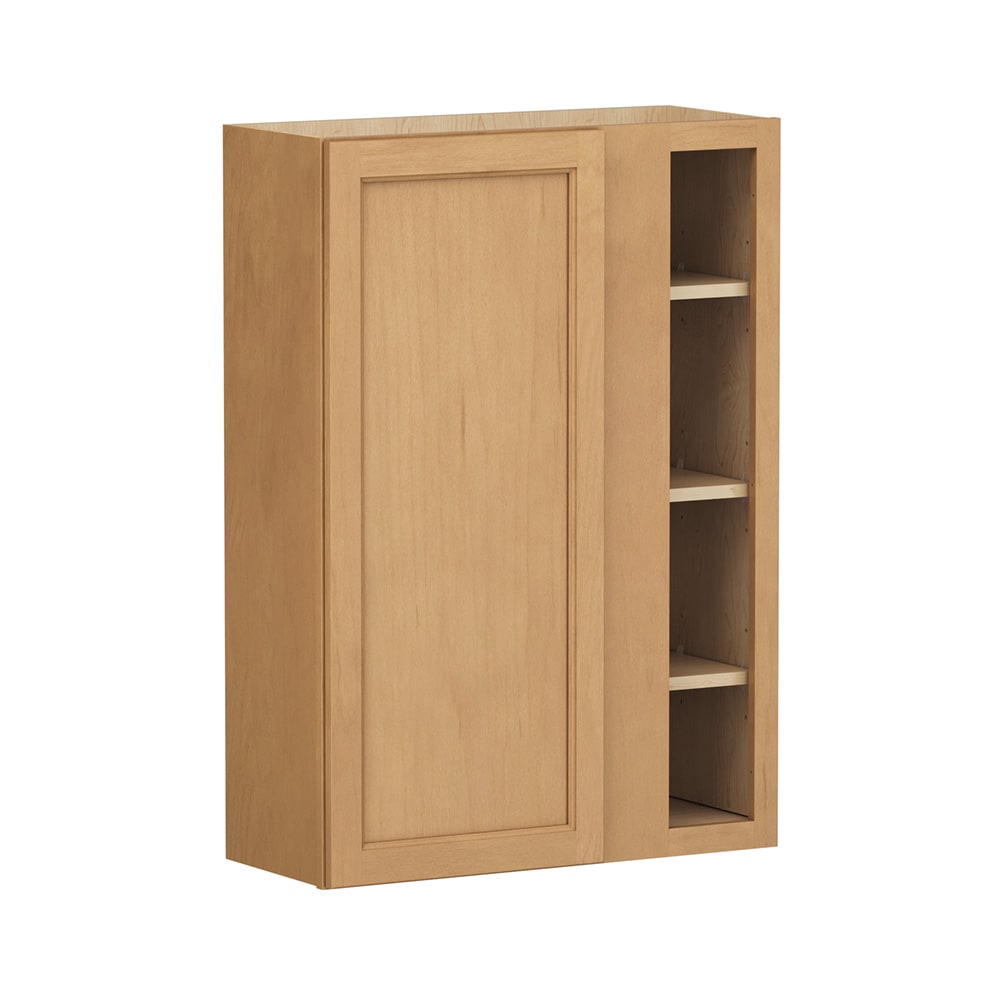 Shenandoah Glasson 30-in W x 42-in H x 12-in D Rye Stained Blind Wall Fully Assembled Cabinet Recessed Panel Transitional