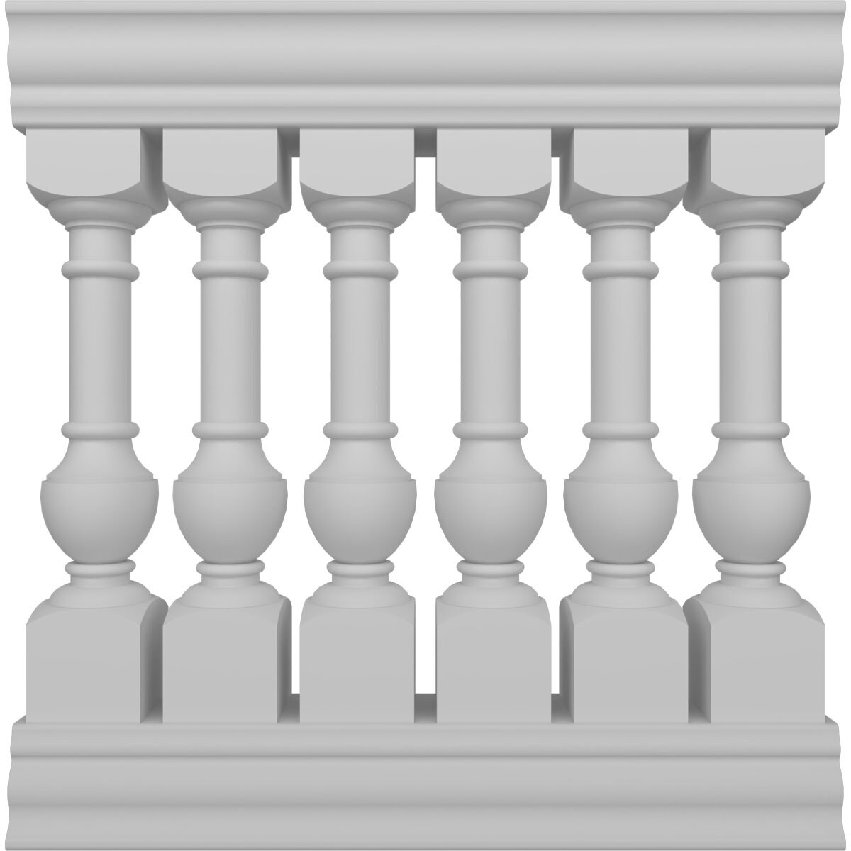 Ekena Millwork BALK40X036YOD FiberThane 3-Feet x 40-Inches York Fiberglass Deck Rail Kit