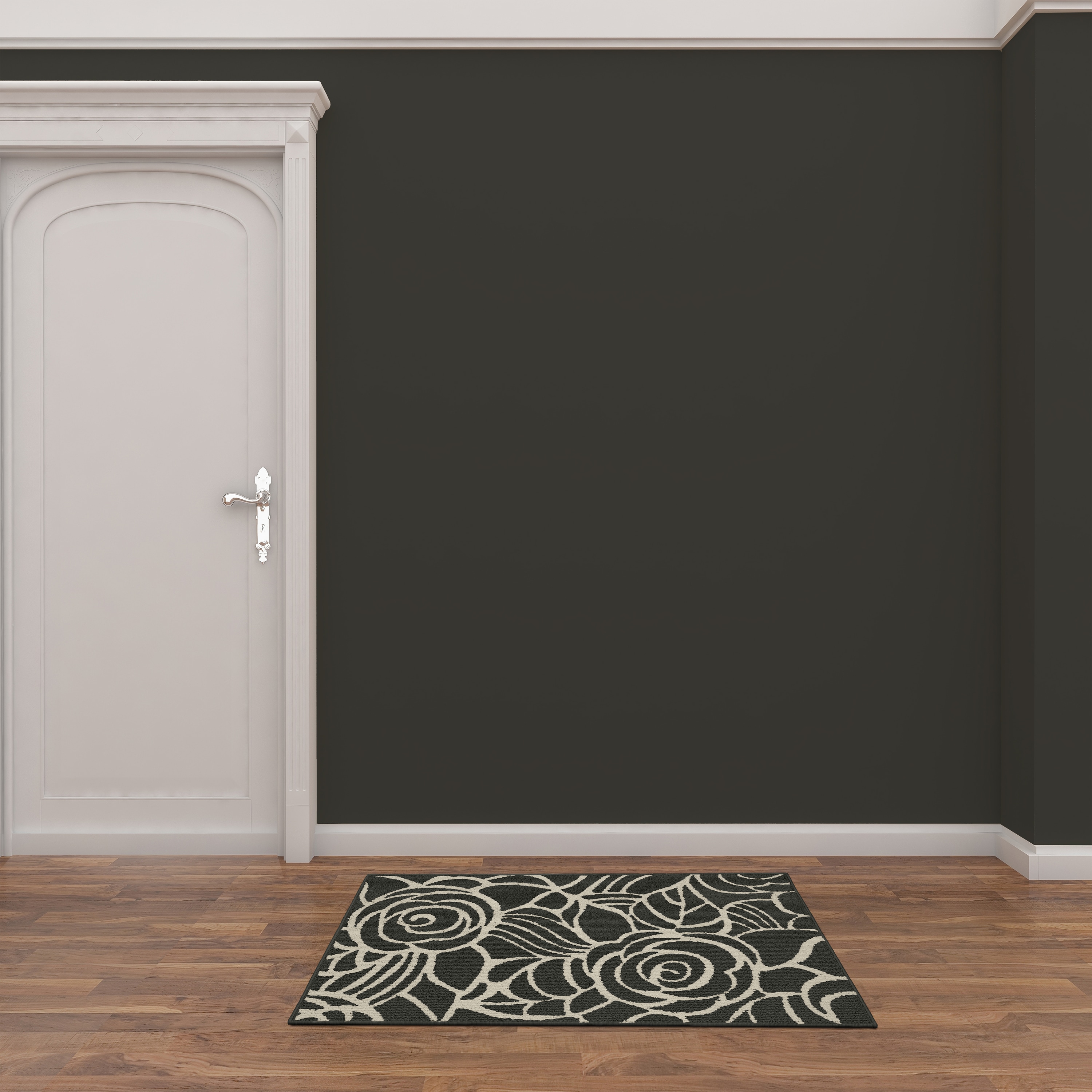 Garland Rug LL340W030046H8 Rhapsody 2 x 3 (ft) Tufted Polypropylene Cinder/Ivory Rectangular Indoor Abstract Farmhouse/Cottage Area rug