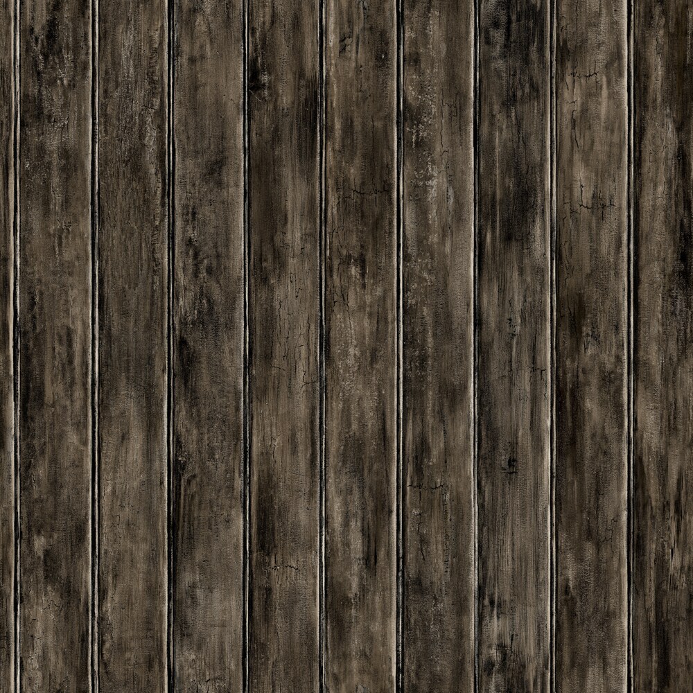 York Wallcoverings HK4716 Country Book 56-sq ft Black Paper Beadboard Prepasted Soak and Hang Wallpaper