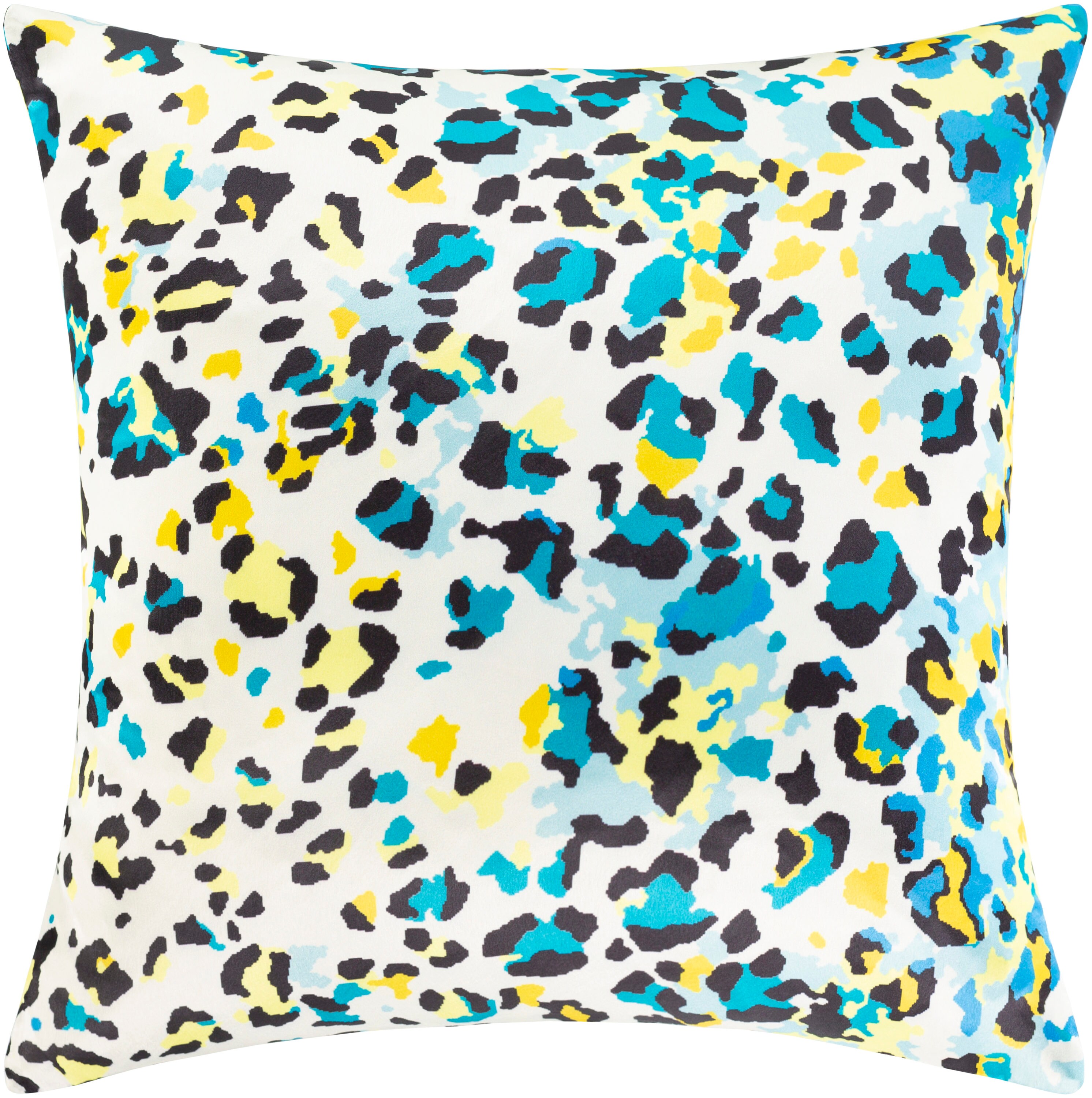 Chloe 18-in x 18-in Aqua/Multi Indoor Decorative Pillow Polyester in Blue | - Surya CLE005-1818P