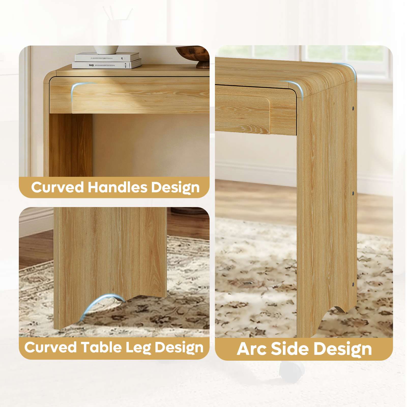 Bestier LOW-H108112B-LOG desks - View #5