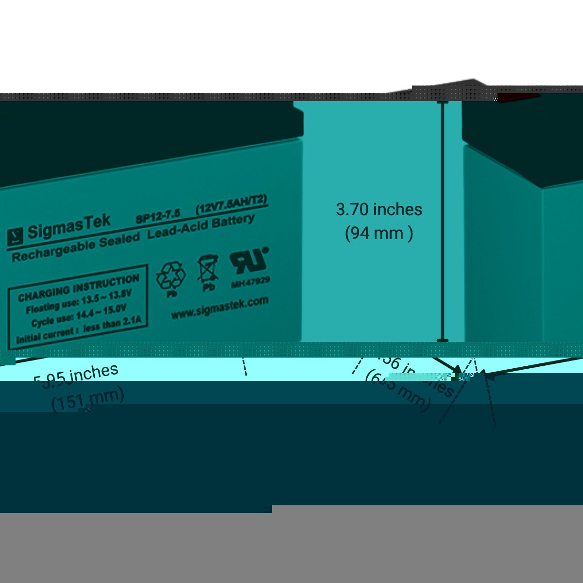 SigmasTek 652029387329 Device-Replacement-Batteries - View #2
