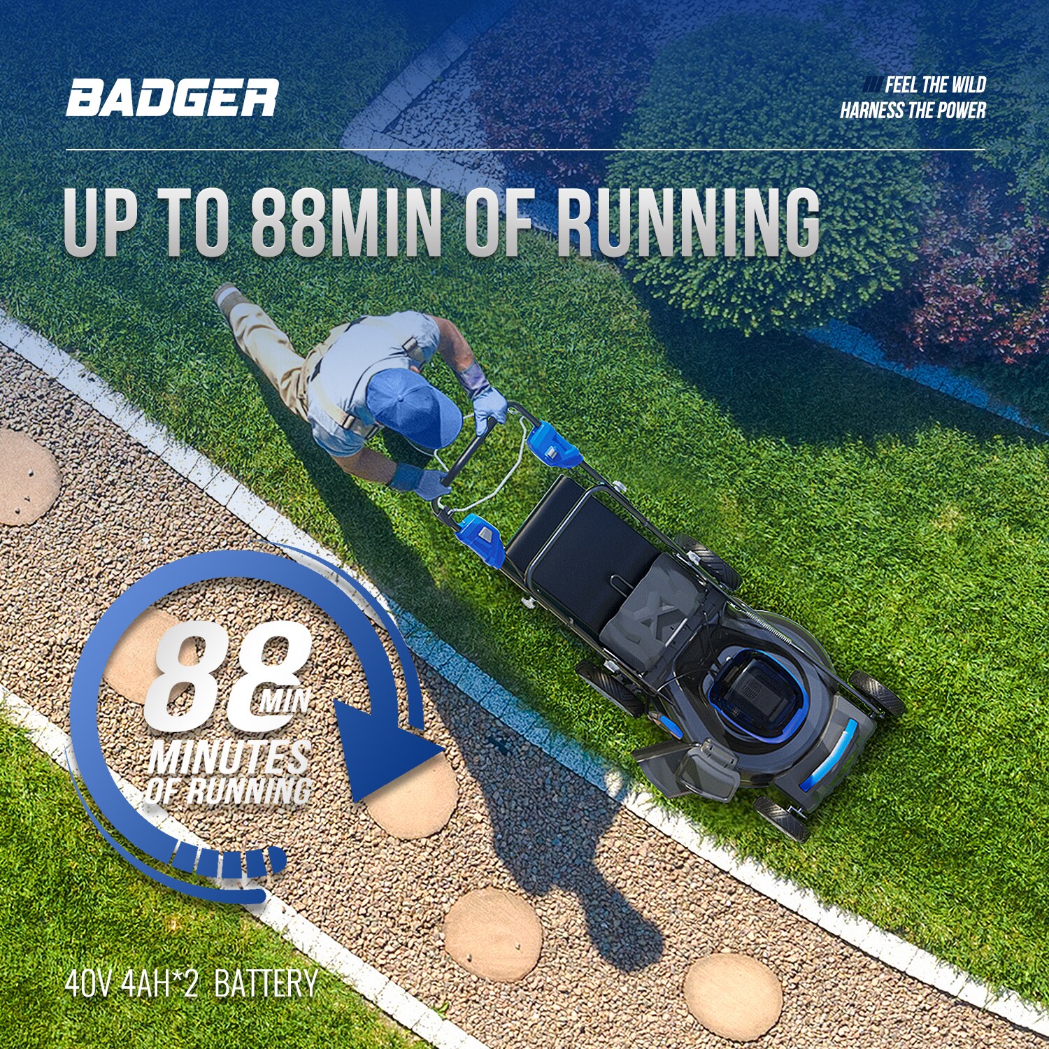 Wild Badger Power WB40VSP21LM Cordless-Elec-Push-Mowers - View #5