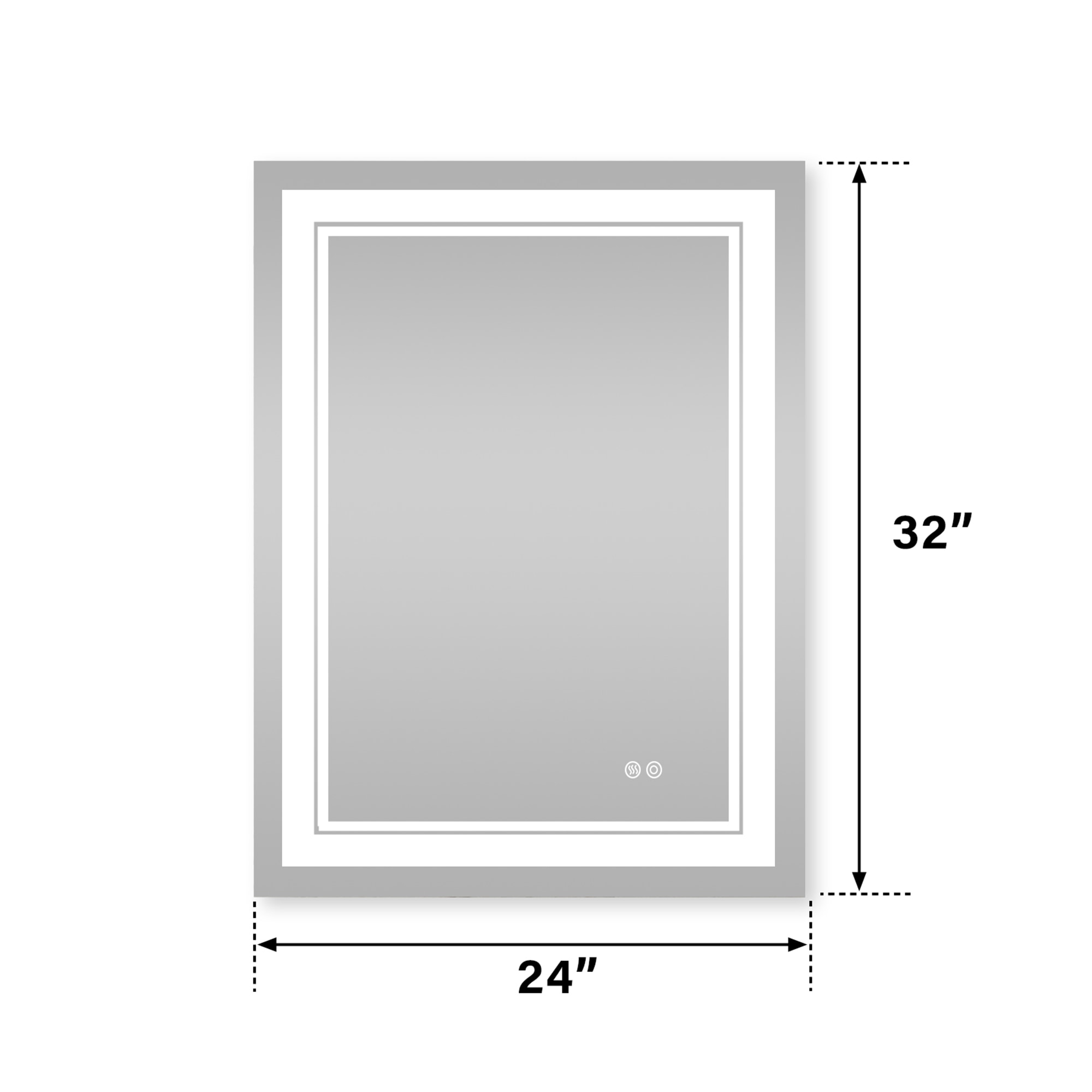 WELLFOR WB#EMI-04A-2432 Framed-Bath-Mirrors - View #9