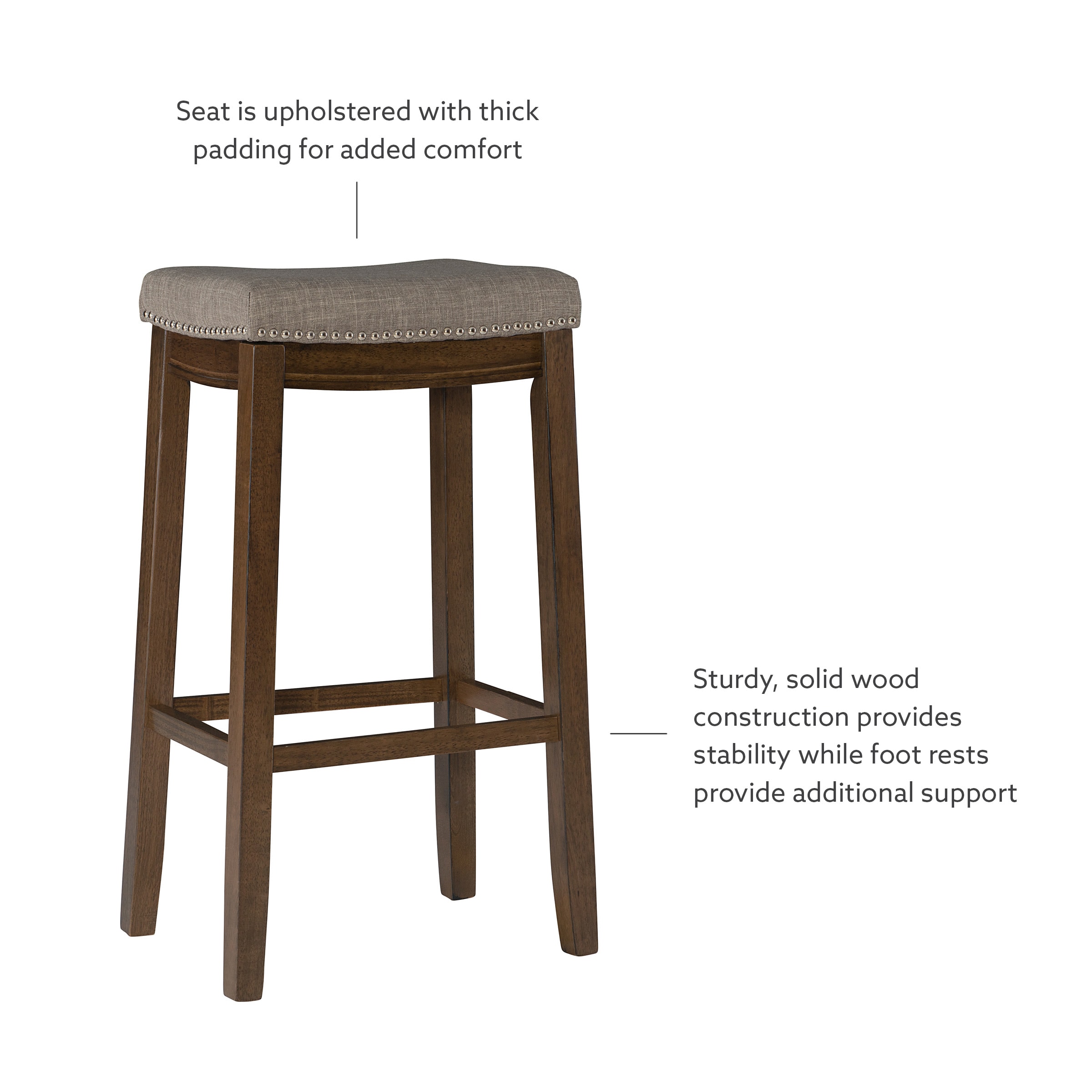 Linon BS227GRY01U stools - View #9