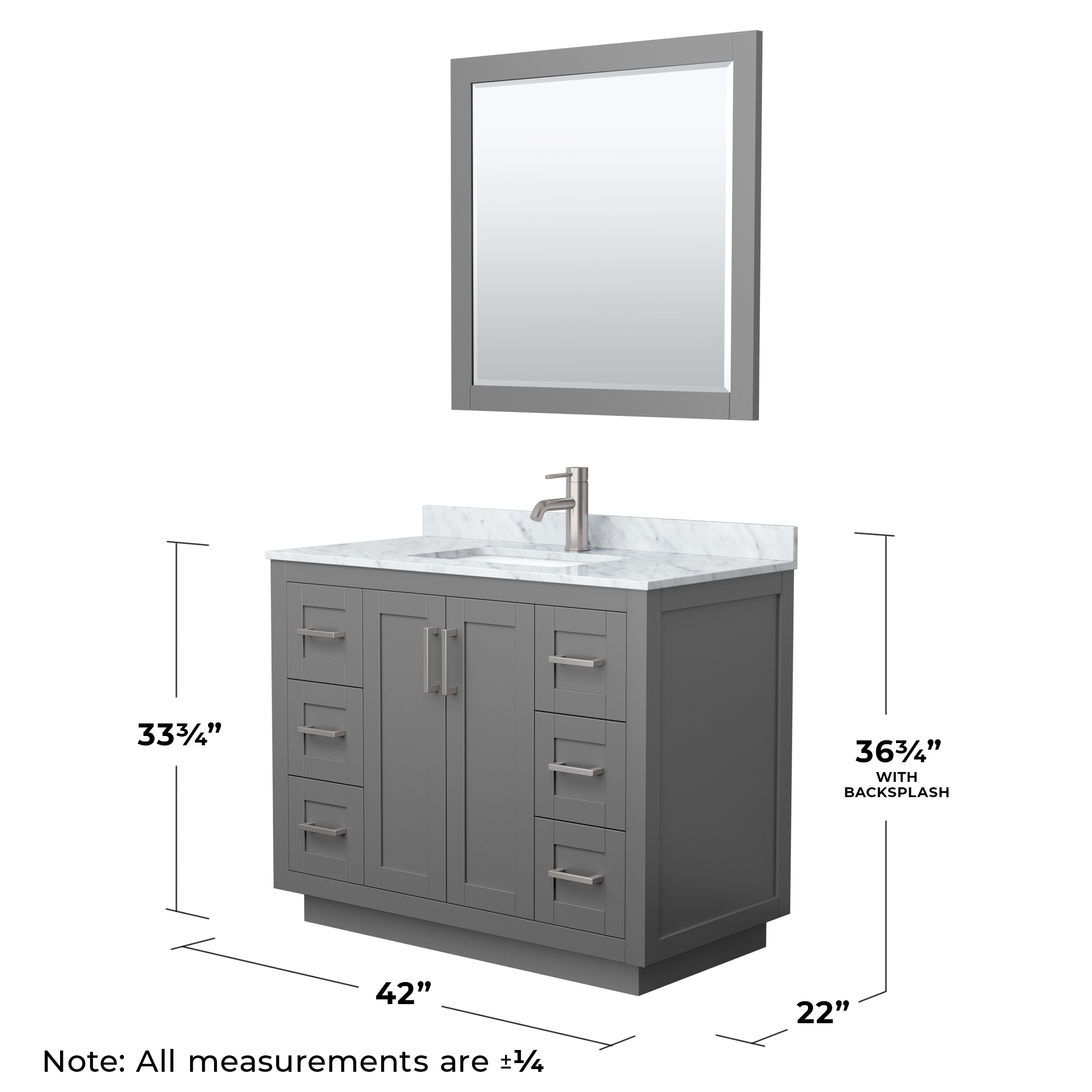 Wyndham Collection WCF292942SKGCMUNSM34 Bath-Vanity-Combo - View #6