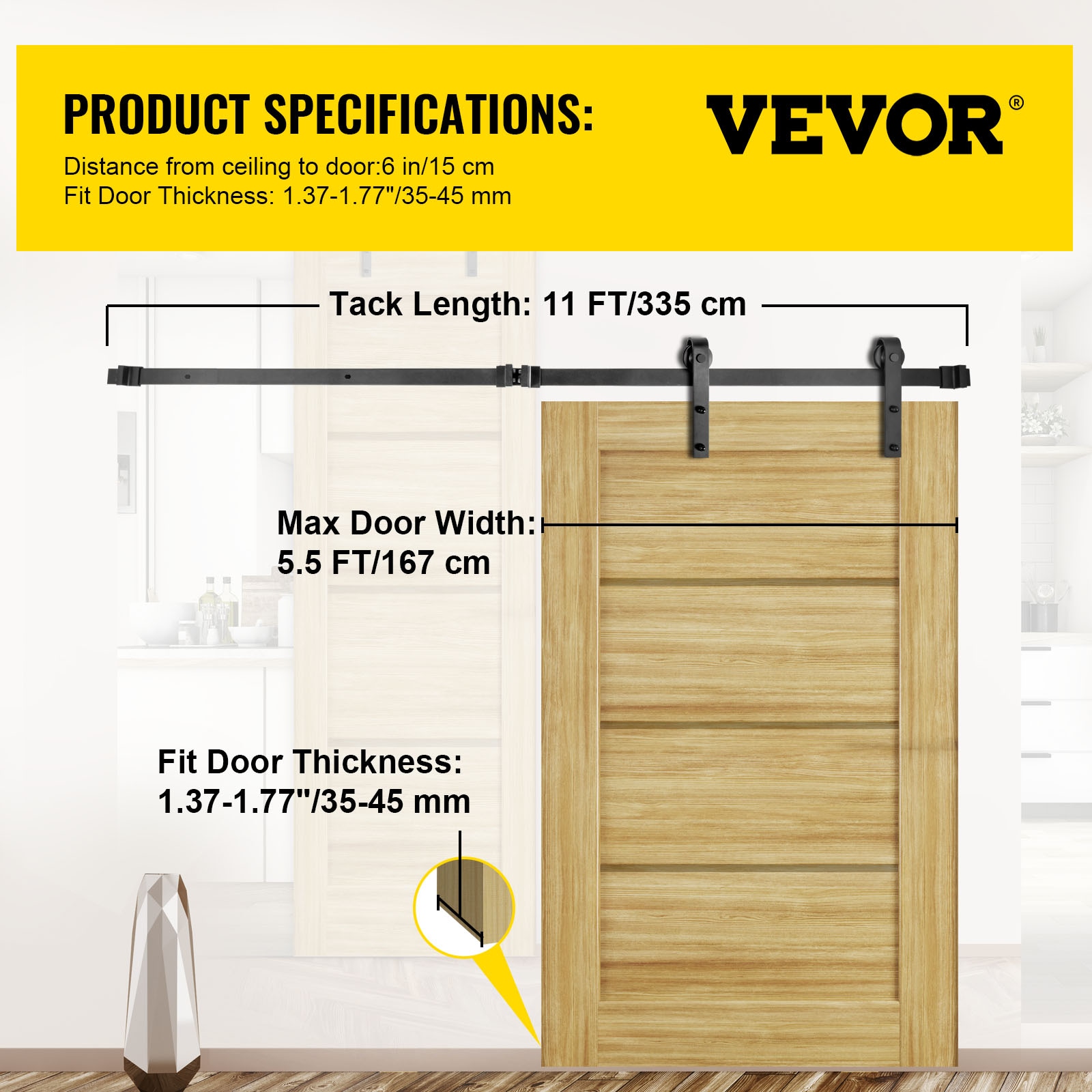 VEVOR HDGCDGSMJ11FTH7B0V0 Barn-Door-Roller-Kits - View #8