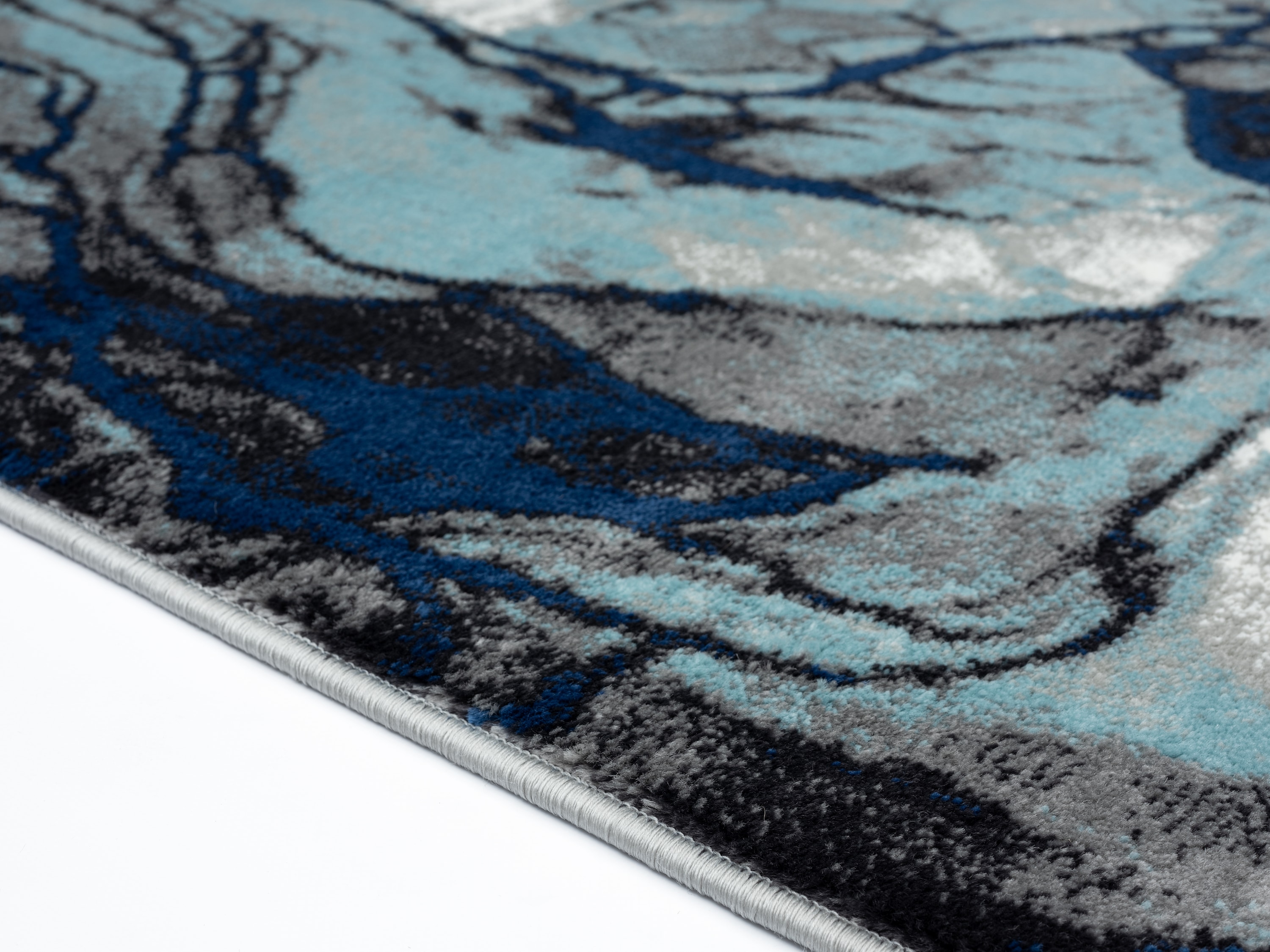 Samos Multicolor Abstract Polypropylene Rectangular Area Rug