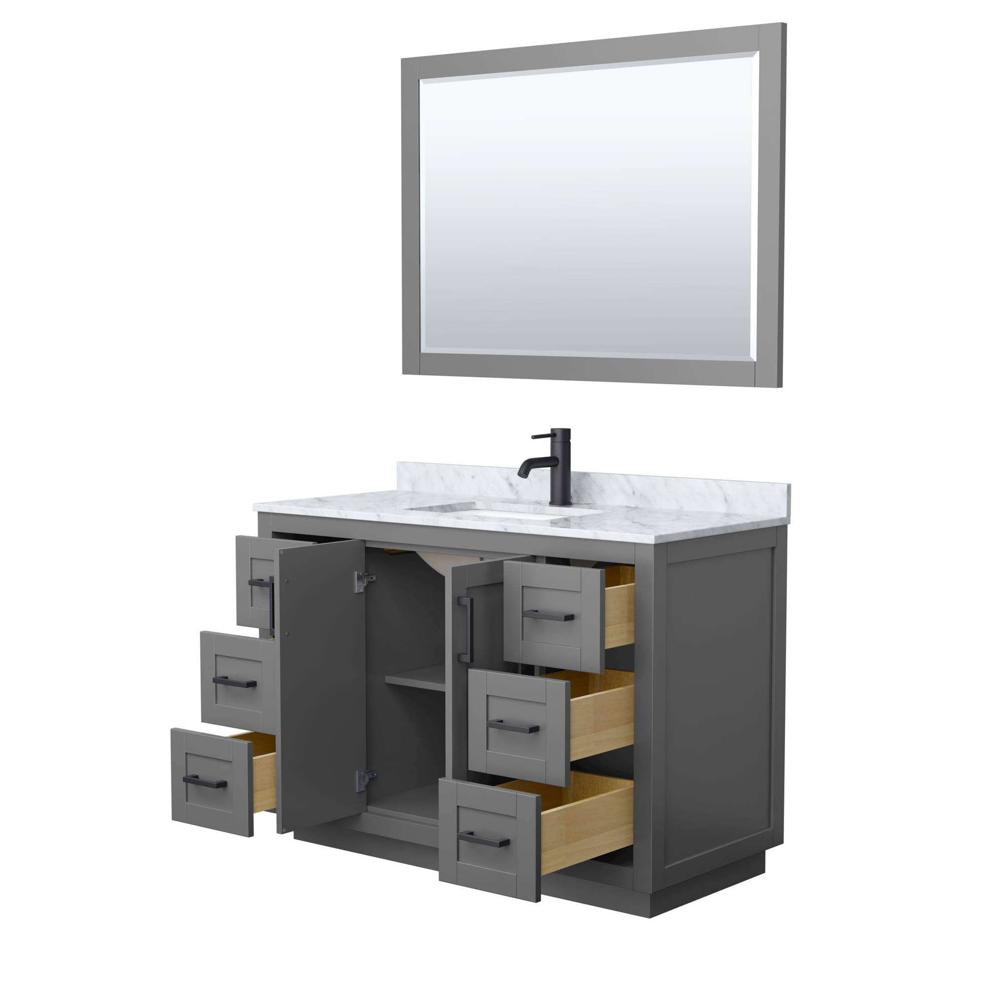 Wyndham Collection WCF292948SGBCMUNSM46 Bath-Vanity-Combo - View #3