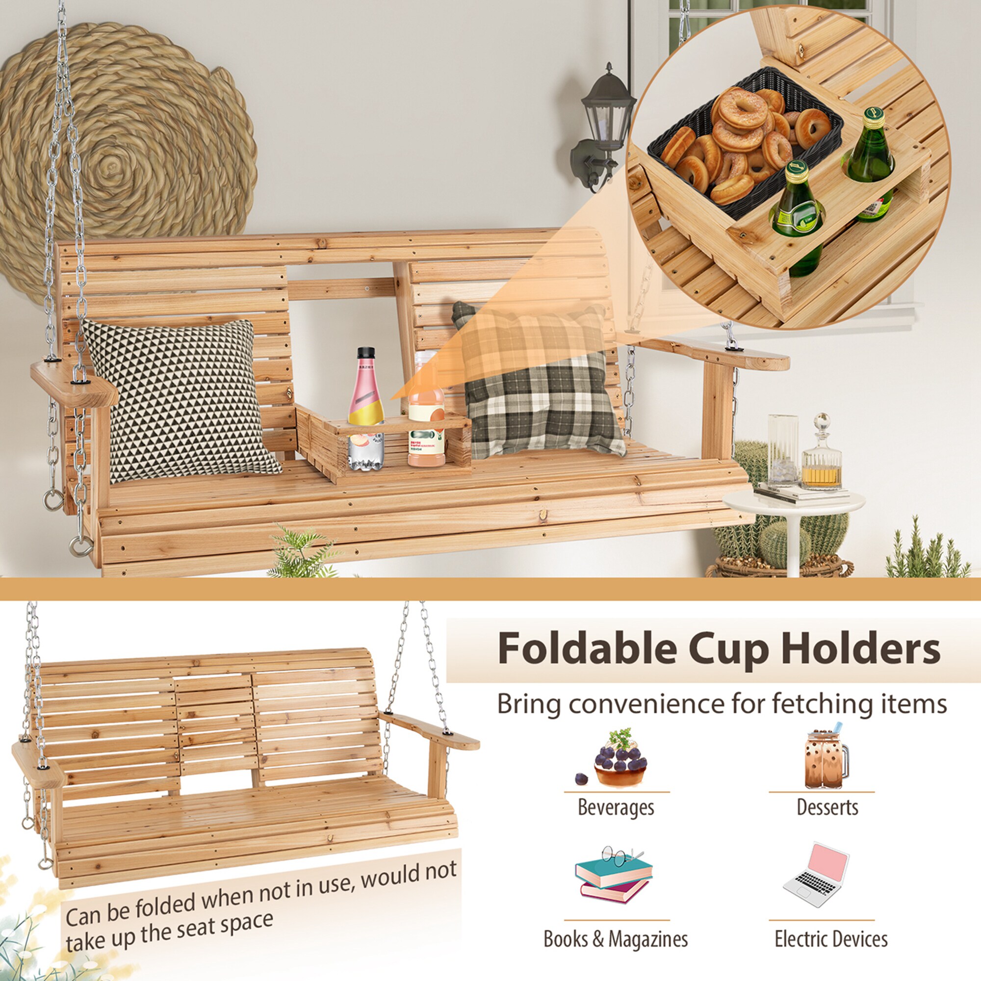 Costway HCST01623 Swing-Gliders - View #5