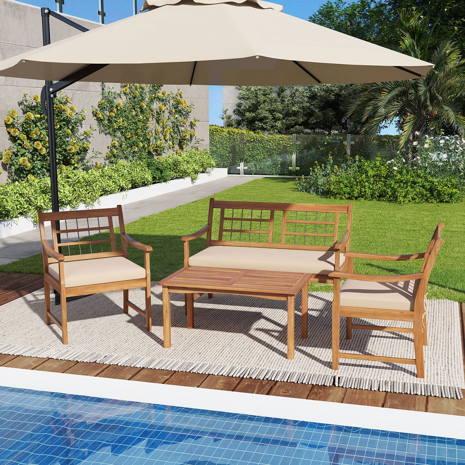 Ayelon 588WHLW4KHW72 Patio-Conversation-Sets - View #7
