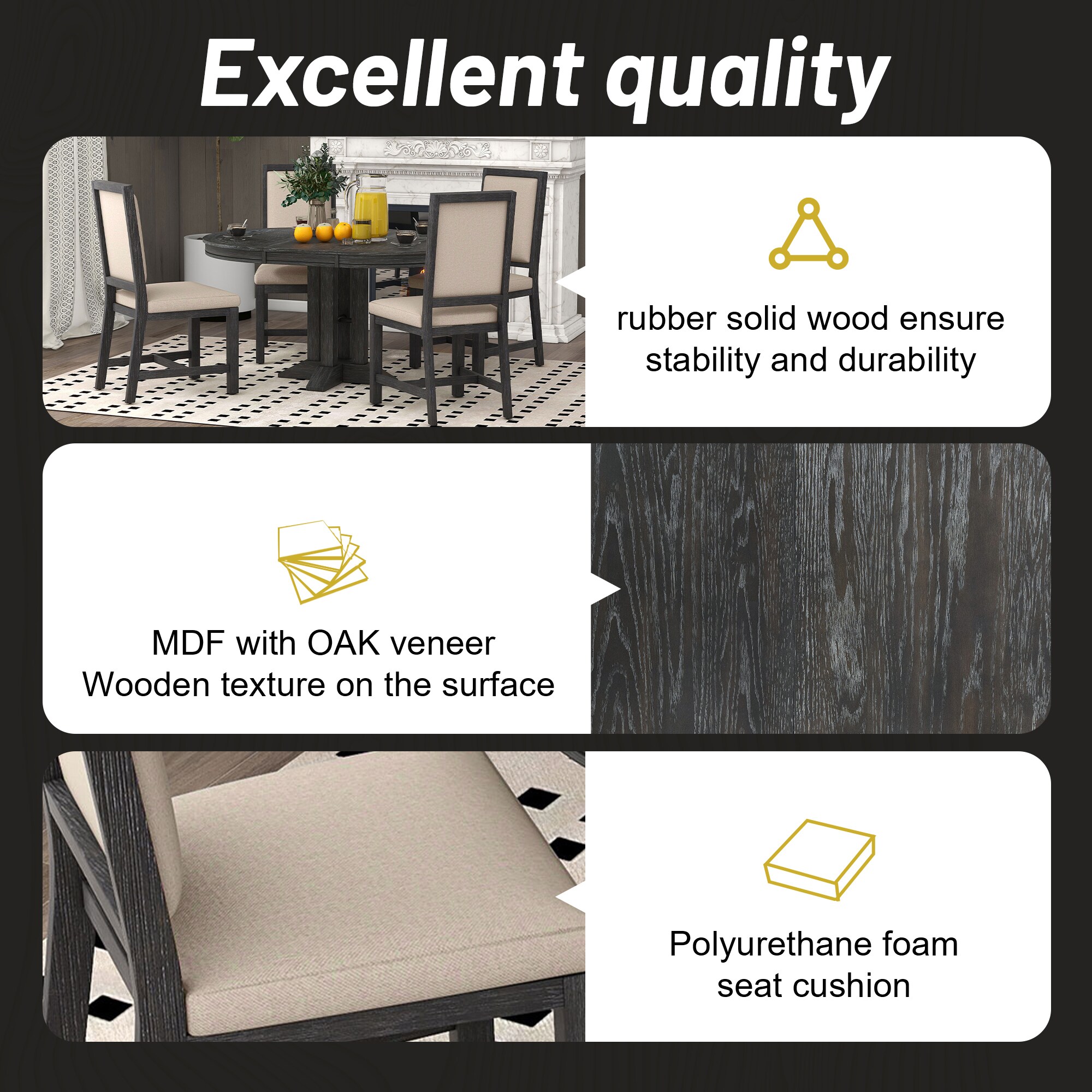 SINOFURN SYA330142GY Dining-Chairs - View #4