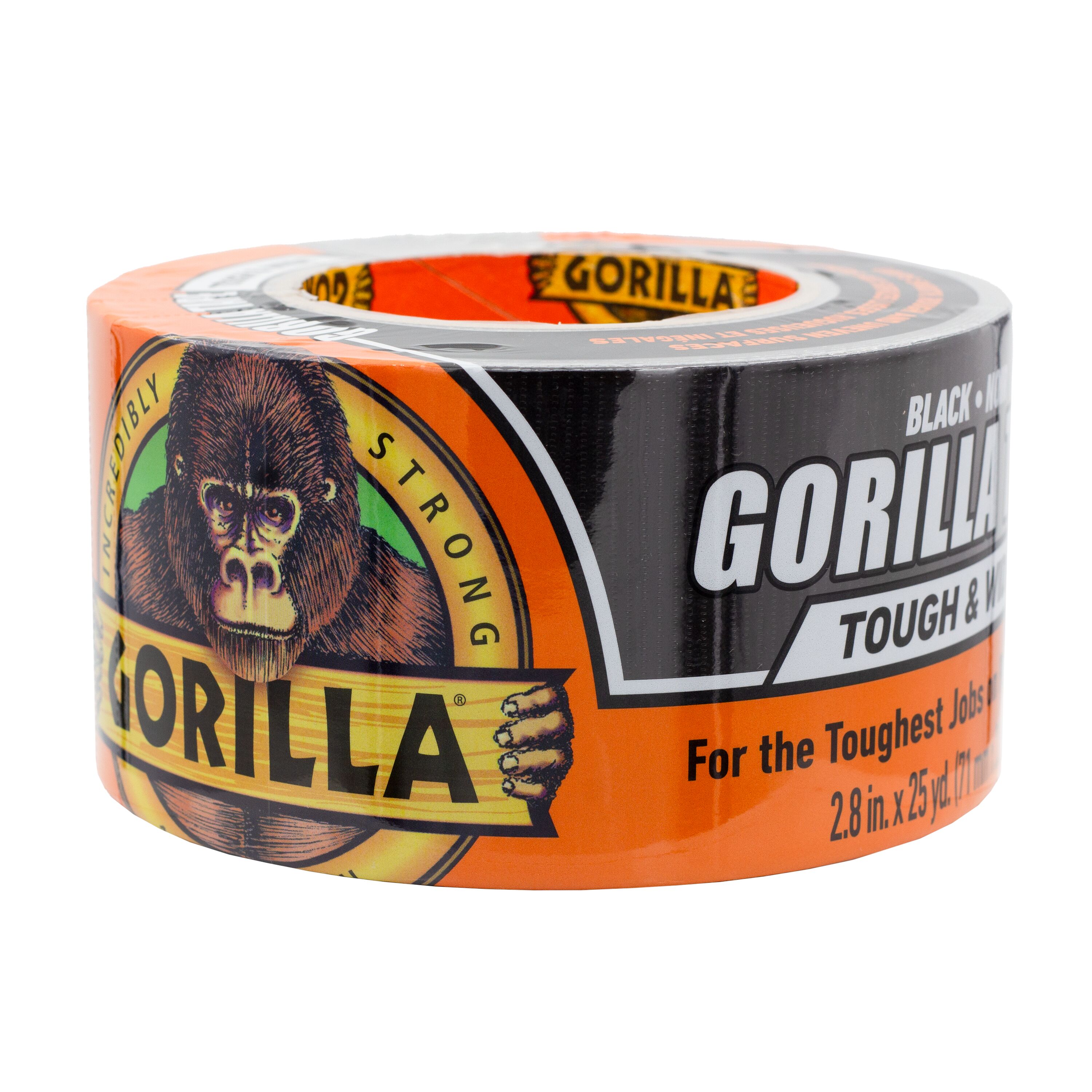 Gorilla Tough and Wide Black Duct Tape 2.88-in x 25 Yard(s)