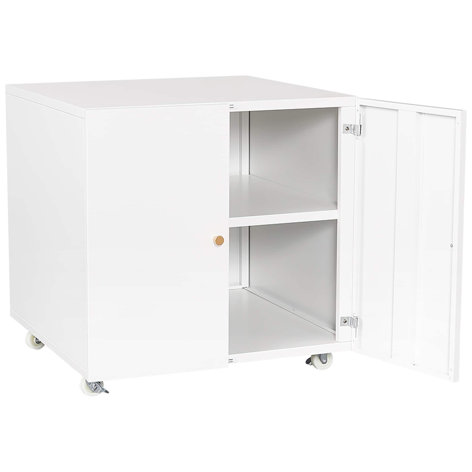 SINOFURN SYD050006WT White 23.6-Inches File Cabinet