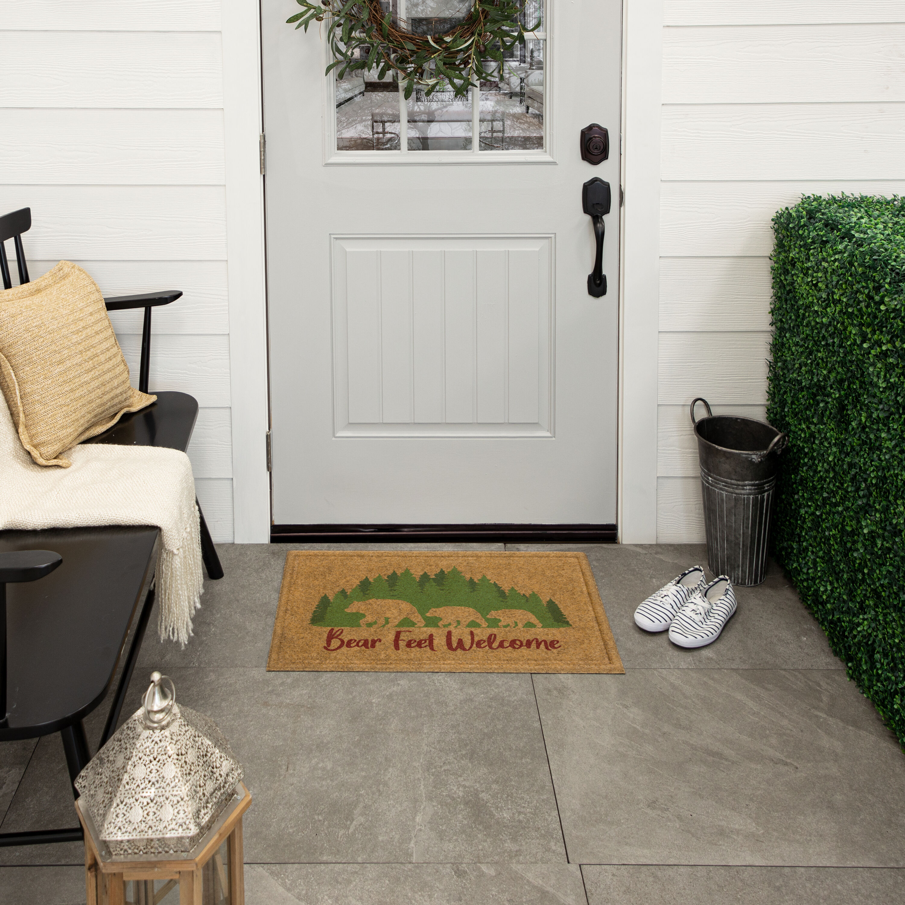 Style Selections 2-ft x 3-ft Natural Rectangular Indoor Fall Door
