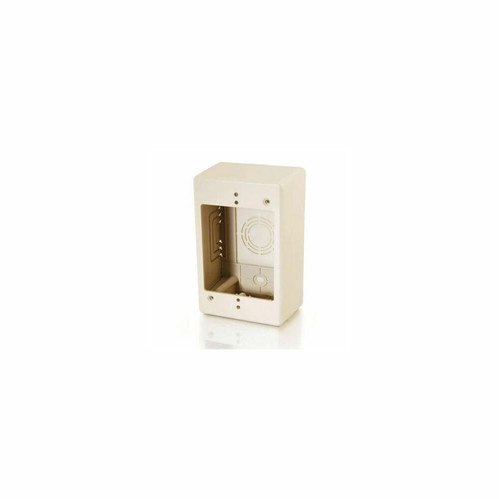 C2G CTG6255 Cables to Go 13379 Tyton Raceway Single Gang 2in Junction Box- Ivory