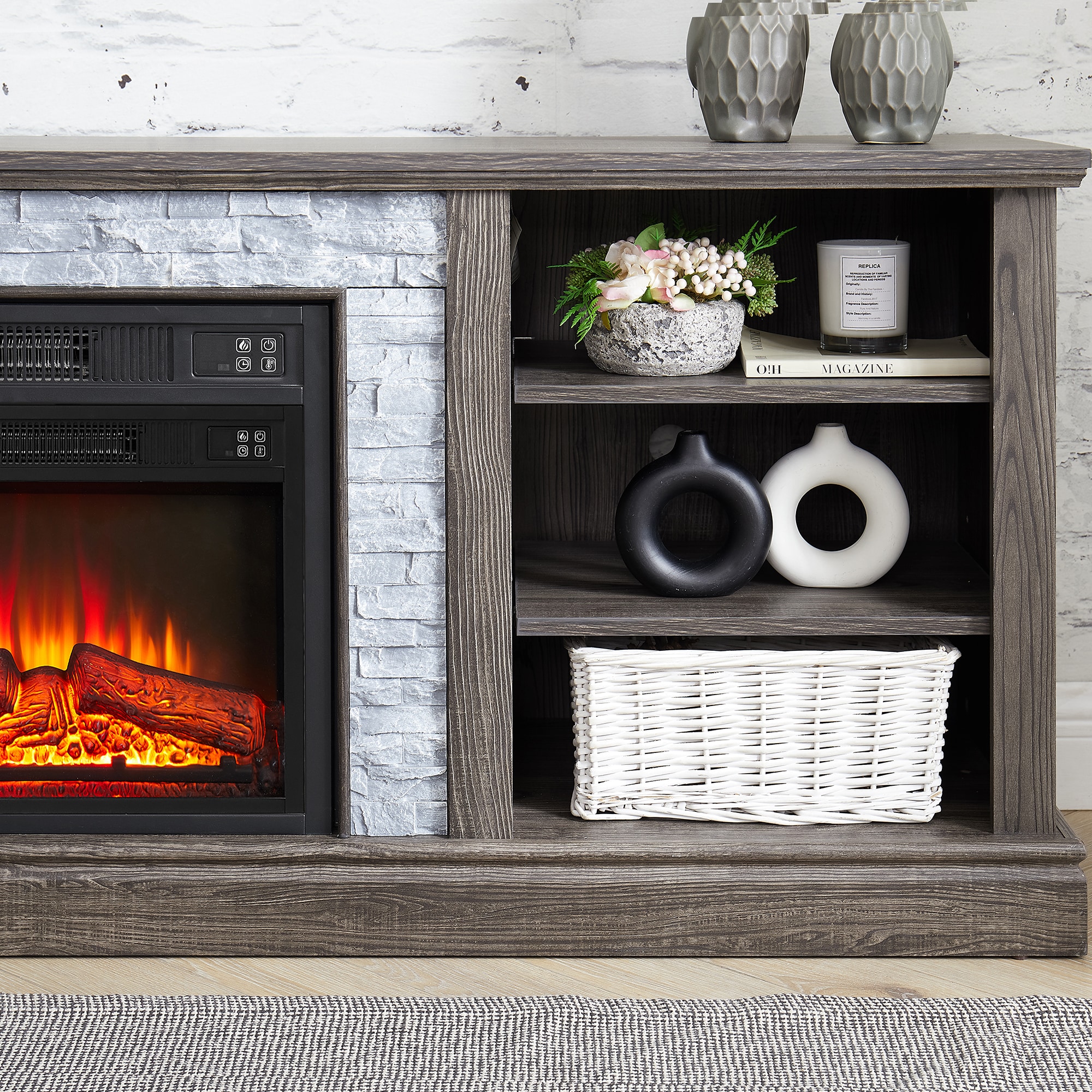 SINOFURN SYC160010GY Electric-Fireplaces - View #9