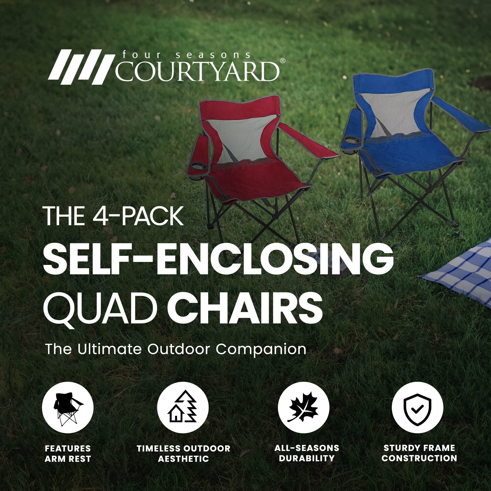 Four Seasons Outdoor Product 399384 Beach-Camping-Chairs - View #2