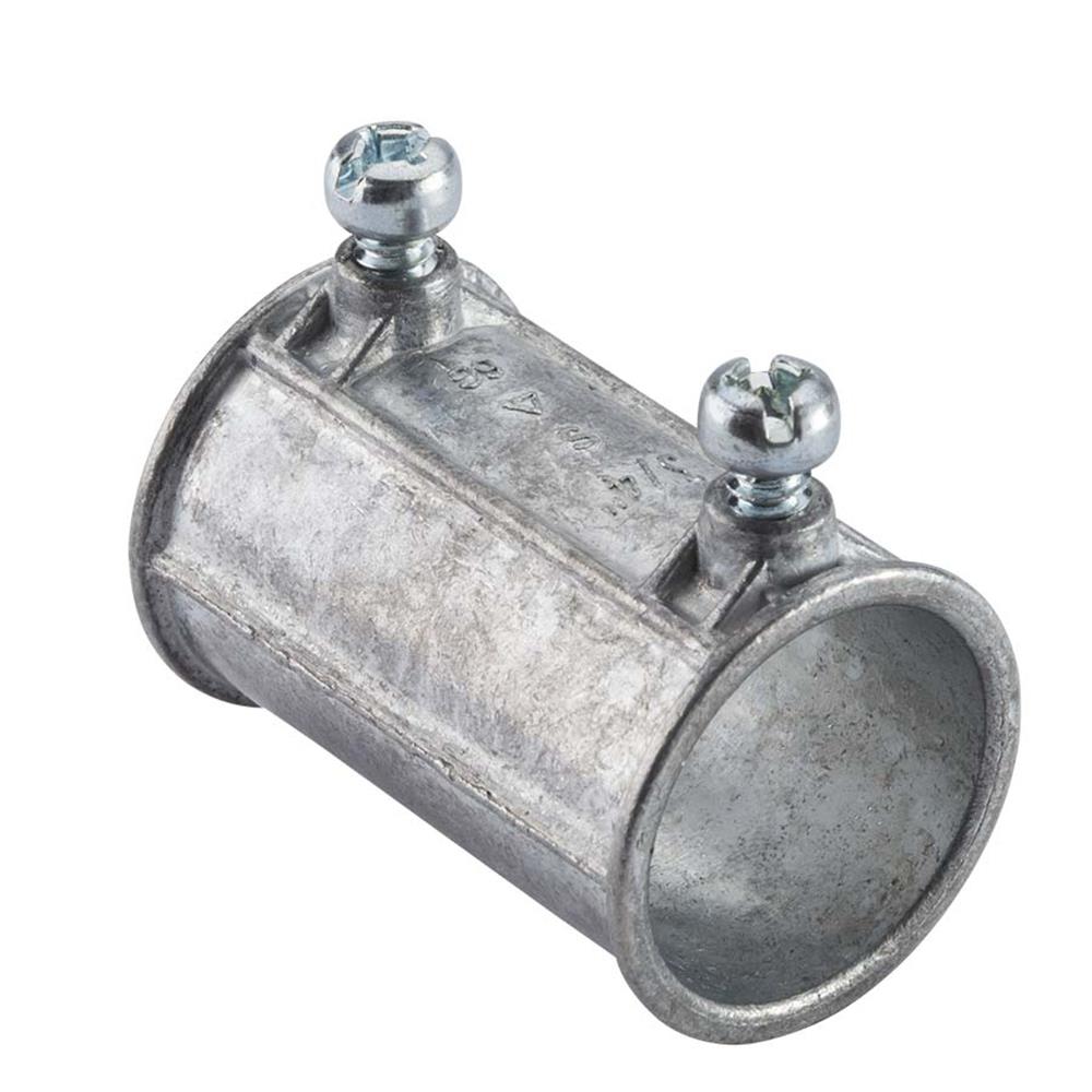 Halex 21221 1/2-in Electrical (EMT) Die Cast Zinc Set Screw Coupling Conduit Fittings (10-Pack)
