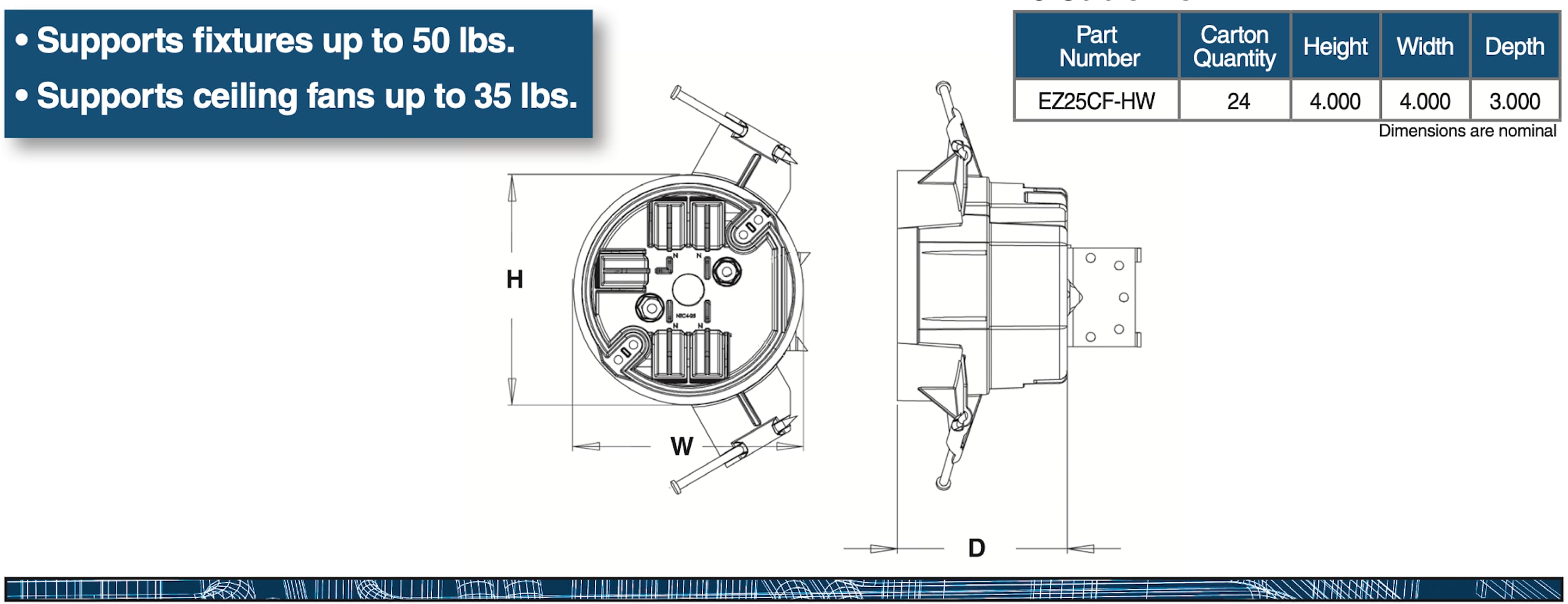 CANTEX LEZ25CF-HW Electrical-Box - View #3