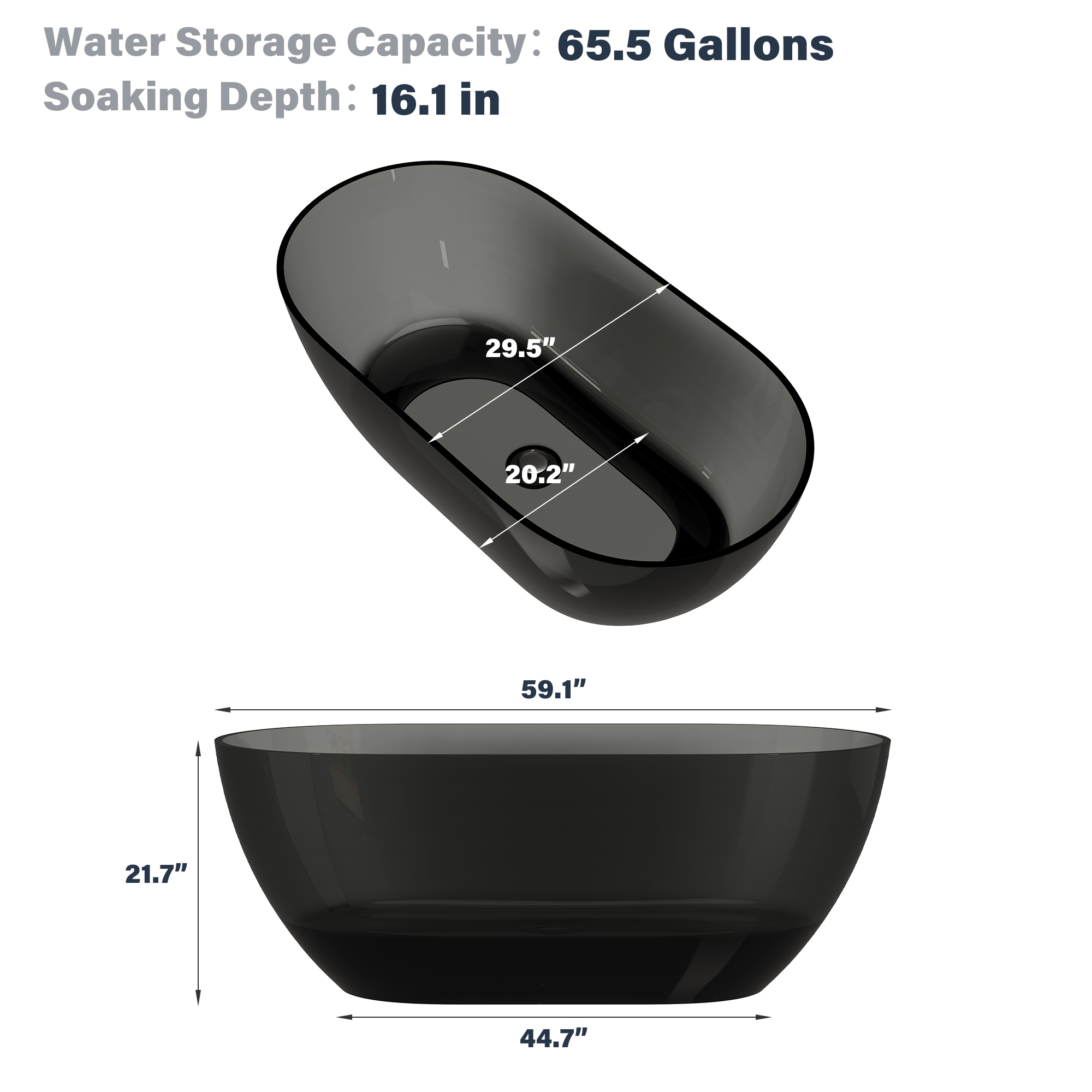 CASAINC CA06013RZPD59AG bathtubs - View #3