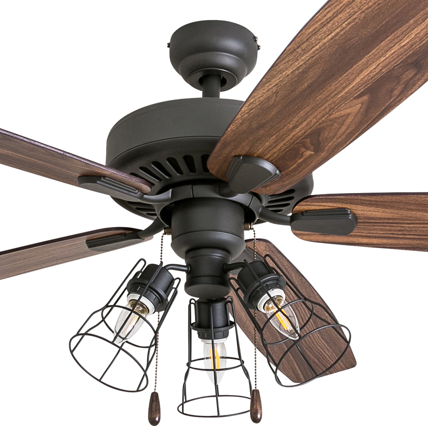 Prominence Home Malloy 60-in White Indoor Ceiling Fan with Light (5 ...