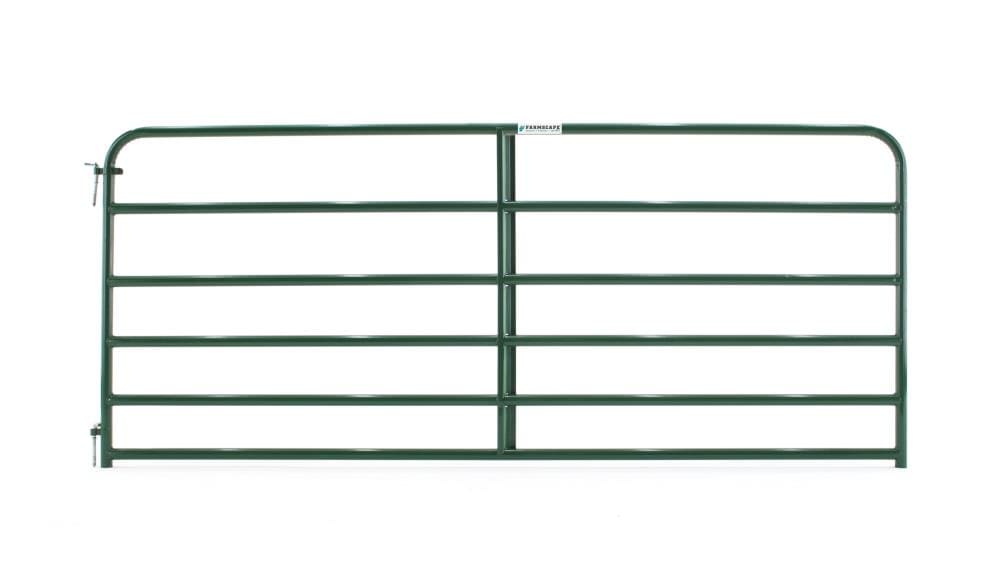 Tarter 6EG10 4-ft H x 10-ft W Green powder over e-coat Steel Farm Corral Gate Fence gate