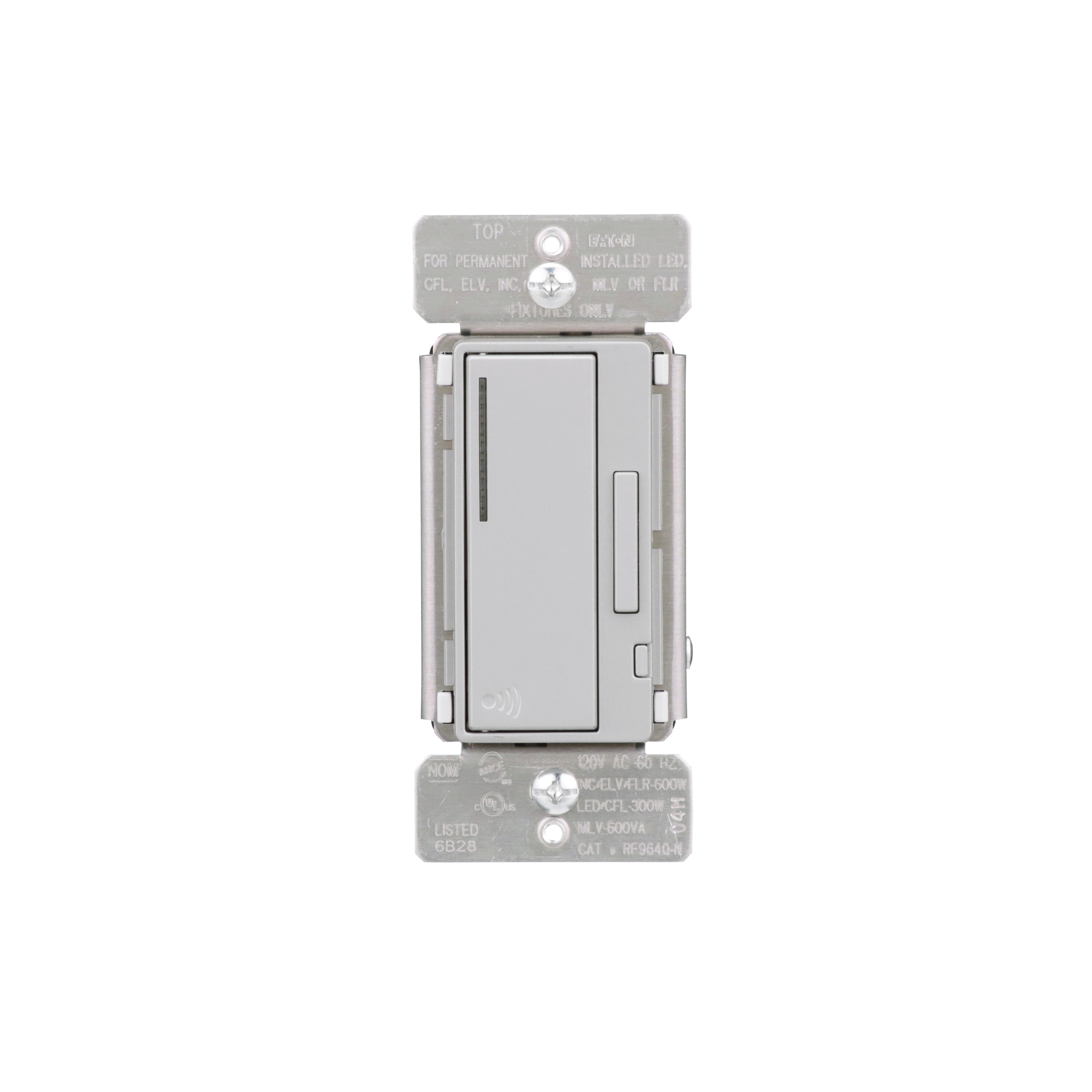 Z-Wave Plus 15-amp 3-way Smart Push Companion Light Switch, Silver Granite | - Eaton RF9617DSG