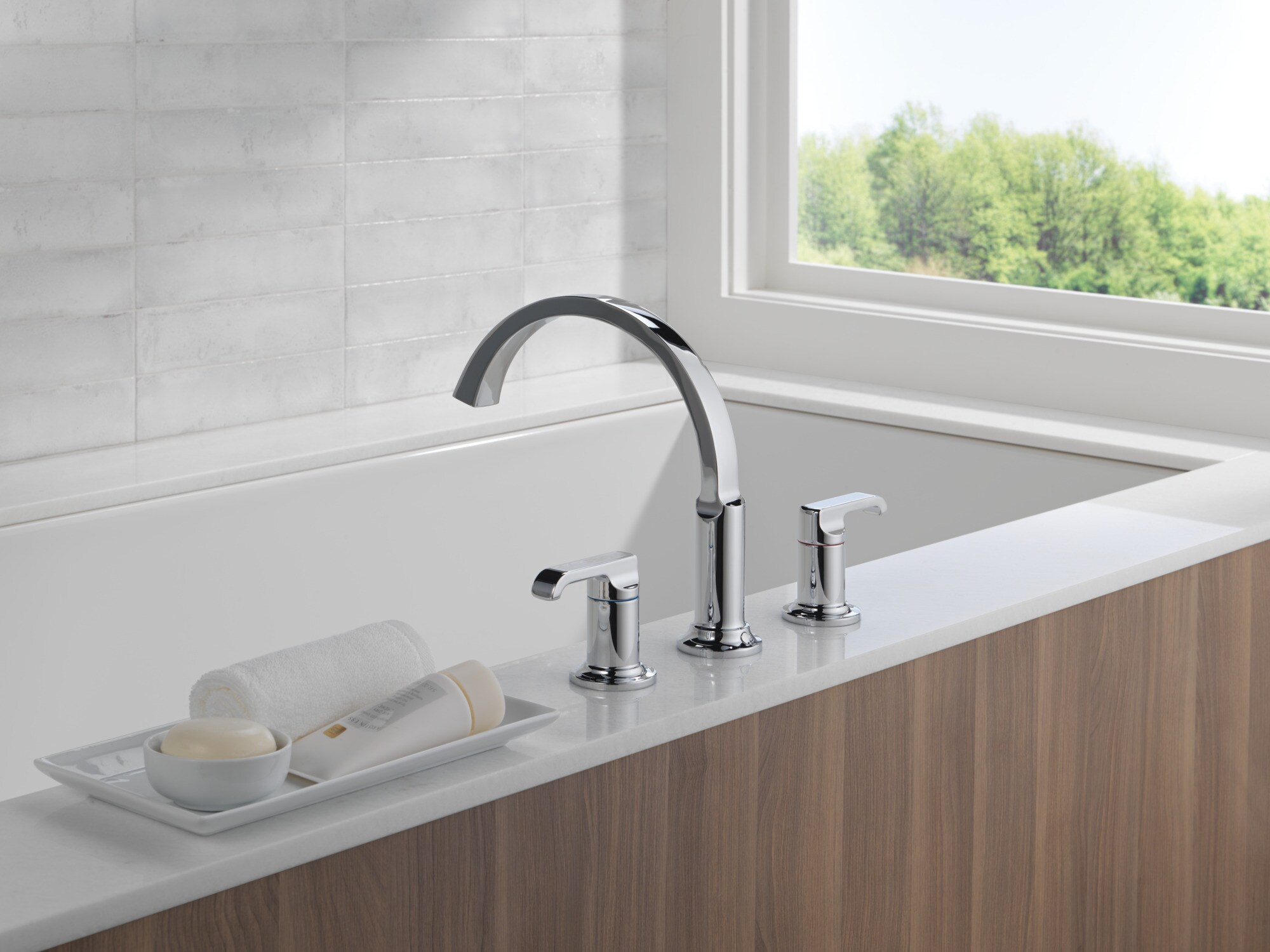Delta H588-PR Faucet-Tub-Shower-Handles - View #7