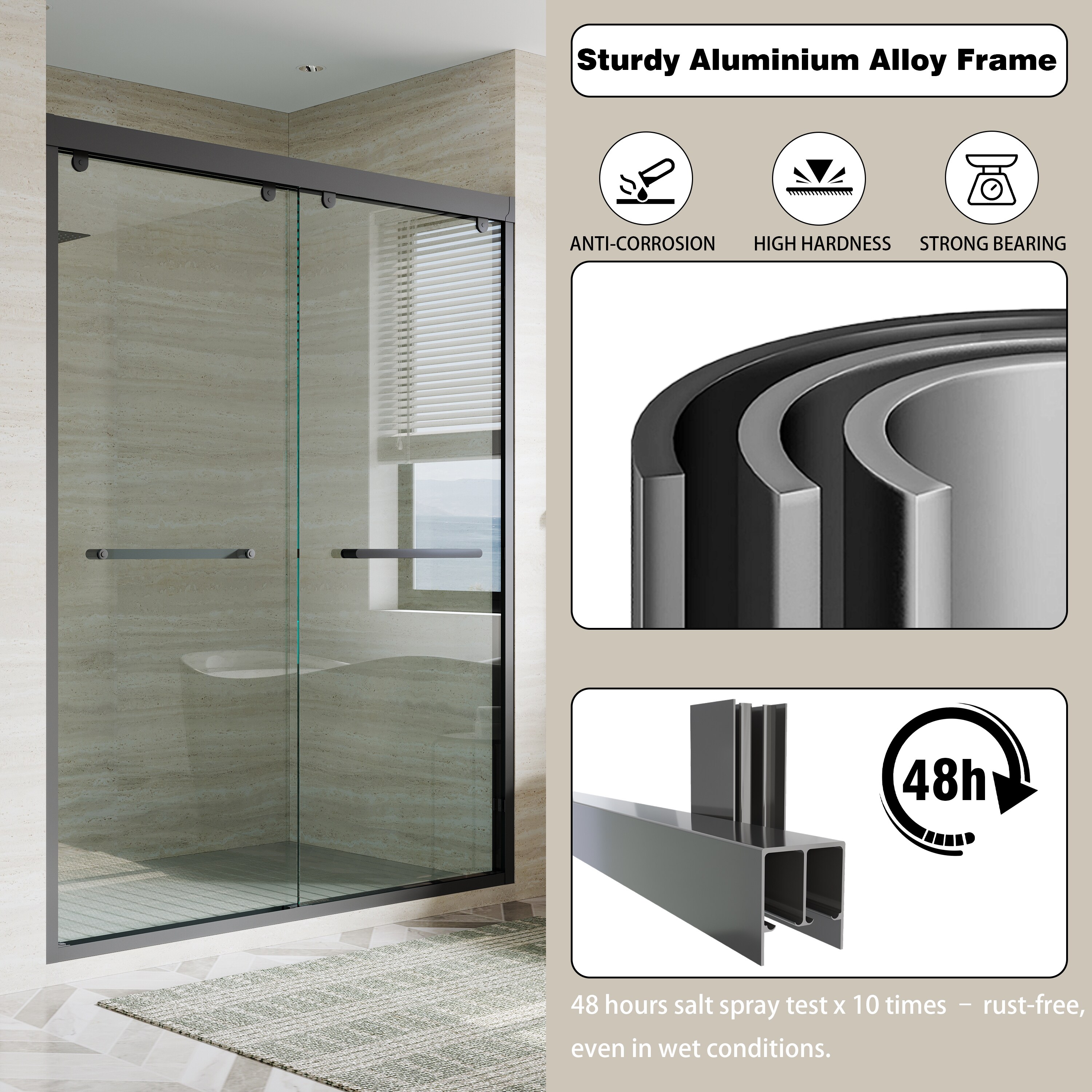 WELLFOR QPZ-TL14W Shower-Doors - View #6