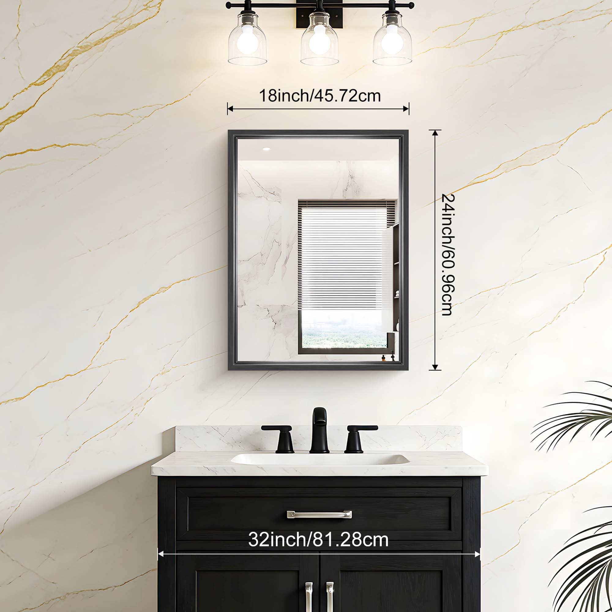 Aoibox LAB75G6H Decor-Mirrors - View #2