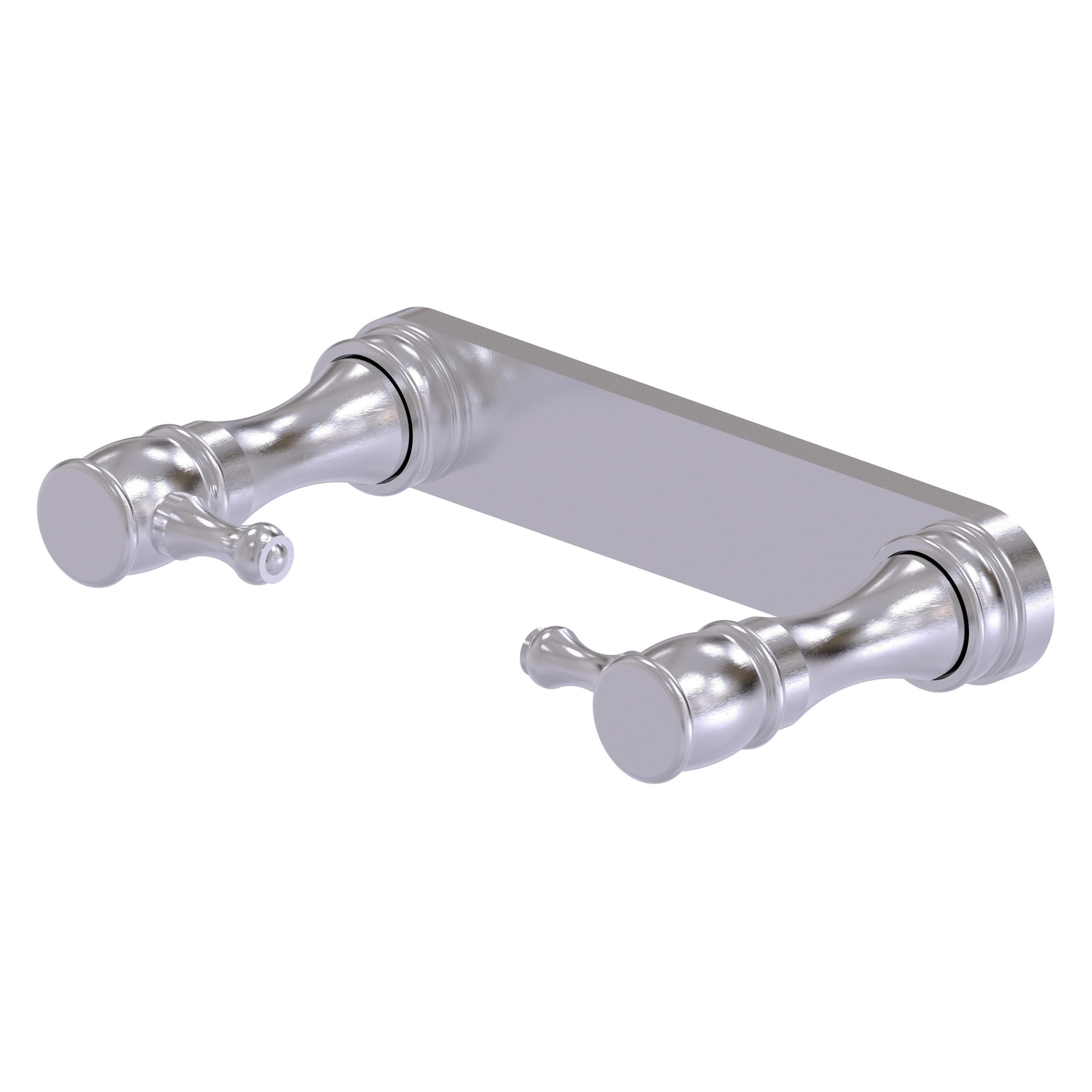 Allied Brass GI-24R-SCH Satin Chrome Wall mount Pivot Toilet Paper Holder 1 -Rolls