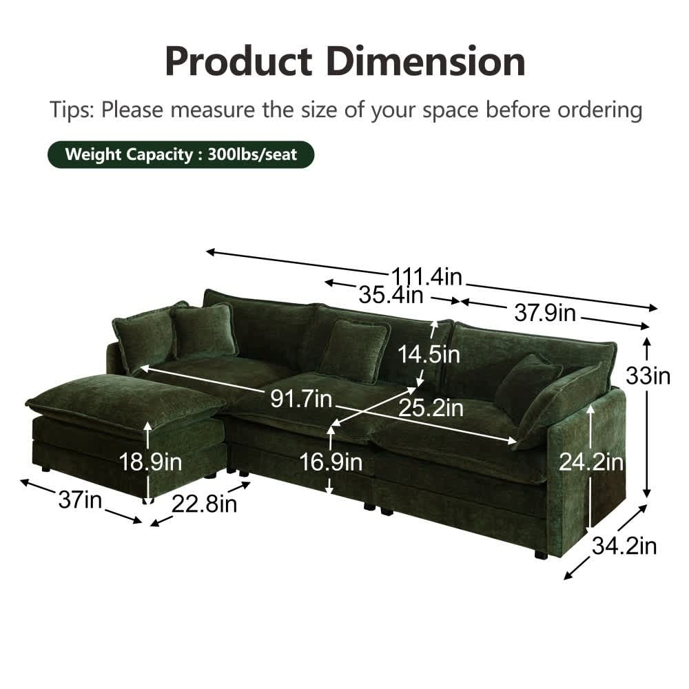 Coolbibila NERA-SOFA-GREEN Sofas-Loveseats - View #3