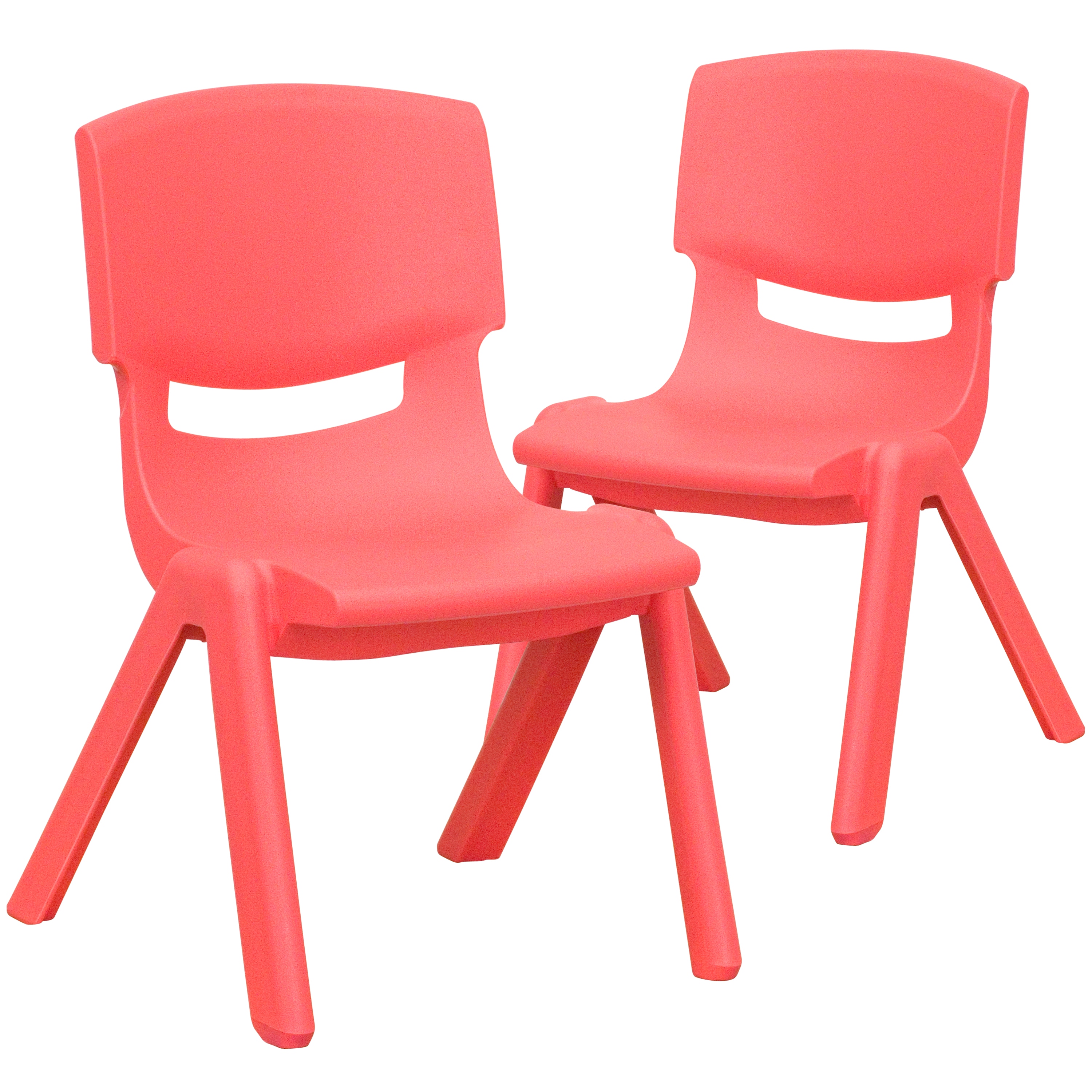 Flash Furniture 20 in Red Stackable Kids Accent Chair in the Kids