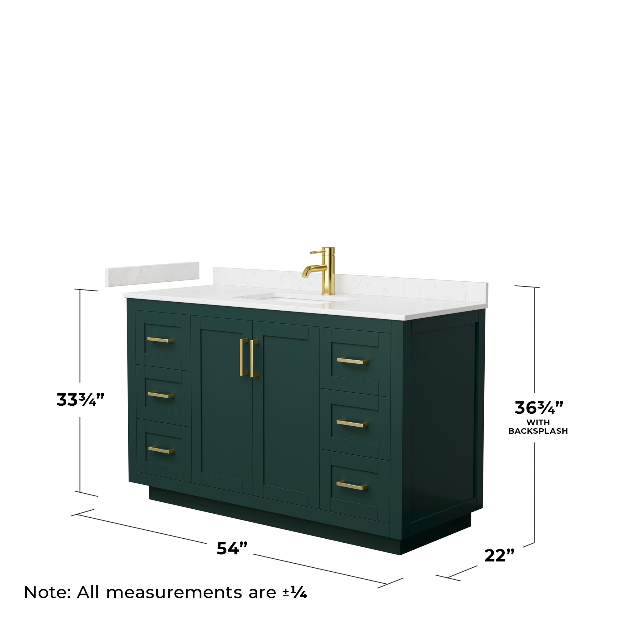 Wyndham Collection WCF292954SGDC2UNSMXX Bath-Vanity-Combo - View #5