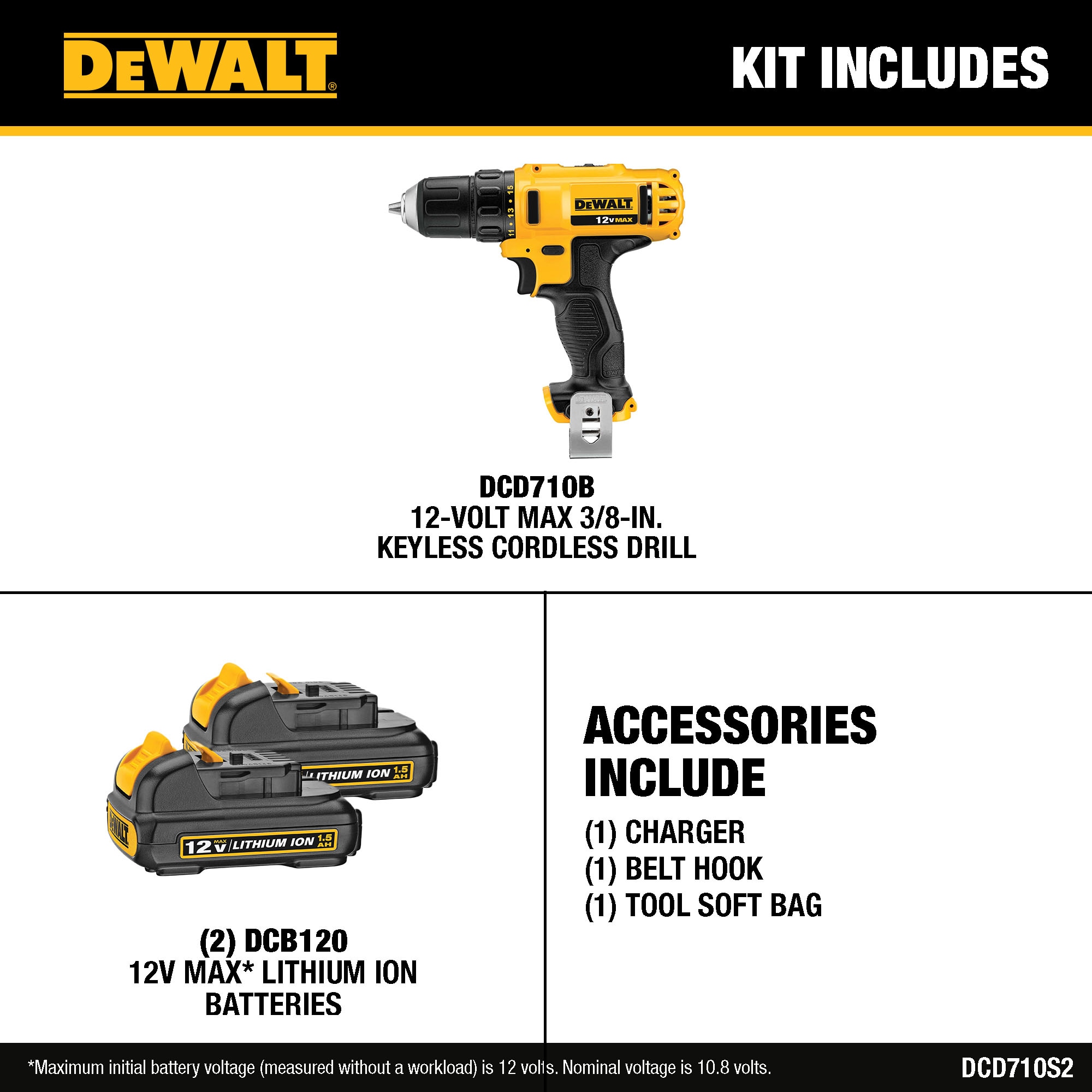 DEWALT DCD710S2 c100010 - View #3