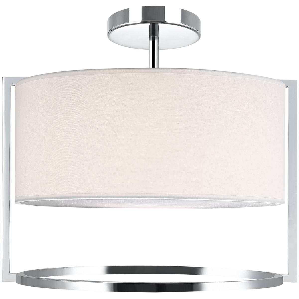 Matteo  Lighting X67602CHWH Nagashi Flush Mount Chrome