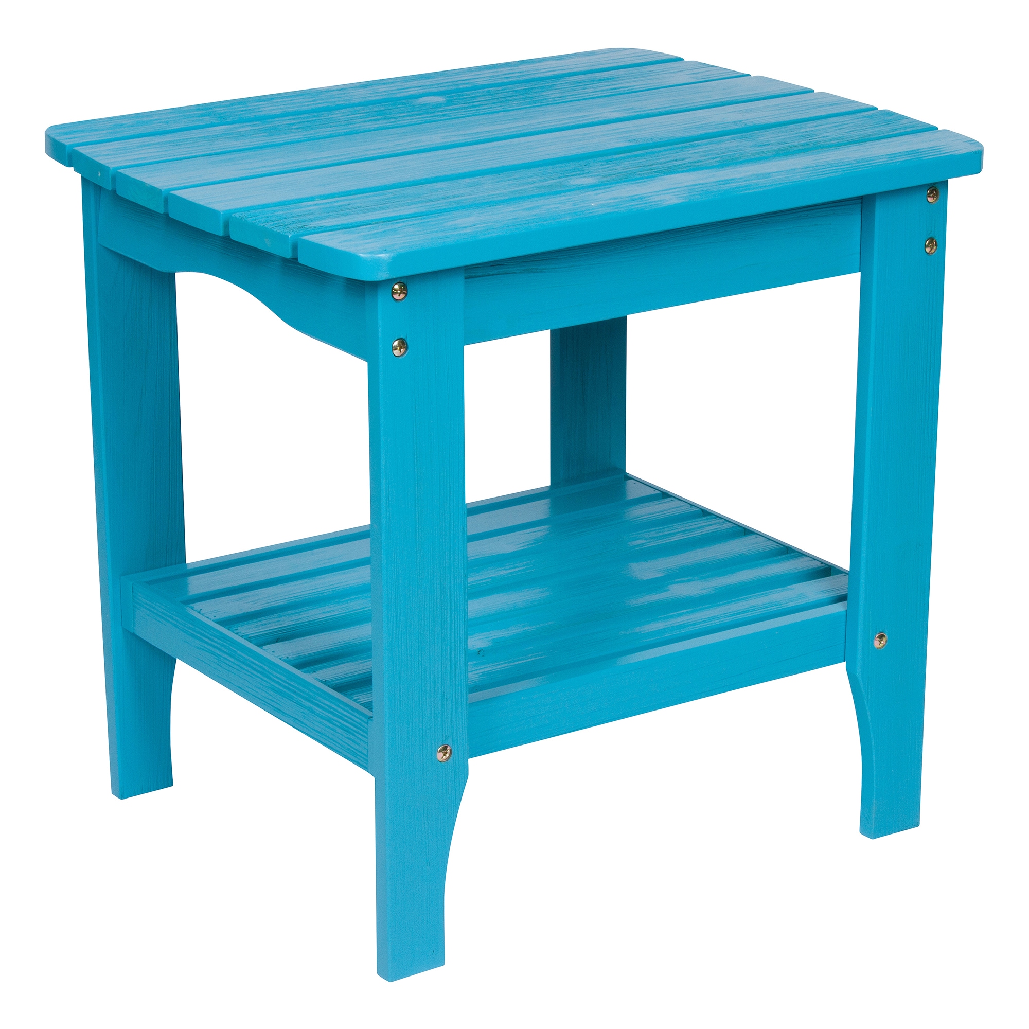 Shine Company 4113AQ 4113 Rectangle Outdoor End Table 19-in W x 24-in L